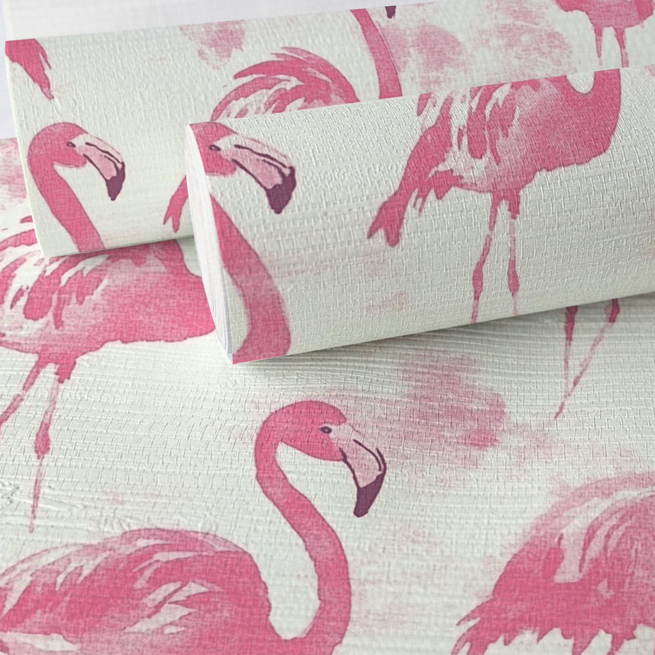 Tropical Paradise Faux Grasscloth Wallpaper