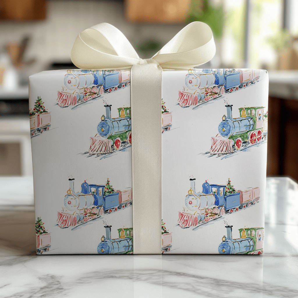 Truman Train - Wrapping Paper - Lemon Park