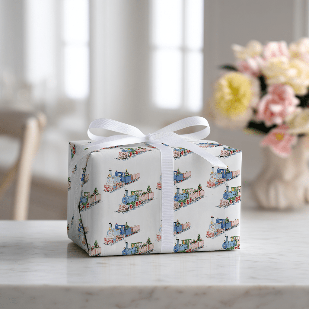 Truman Train - Wrapping Paper - Lemon Park