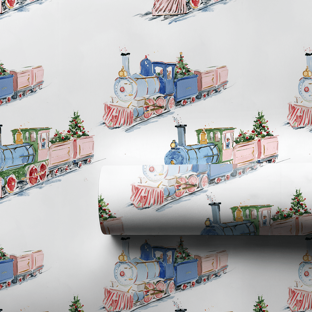 Truman Train - Wrapping Paper - Lemon Park
