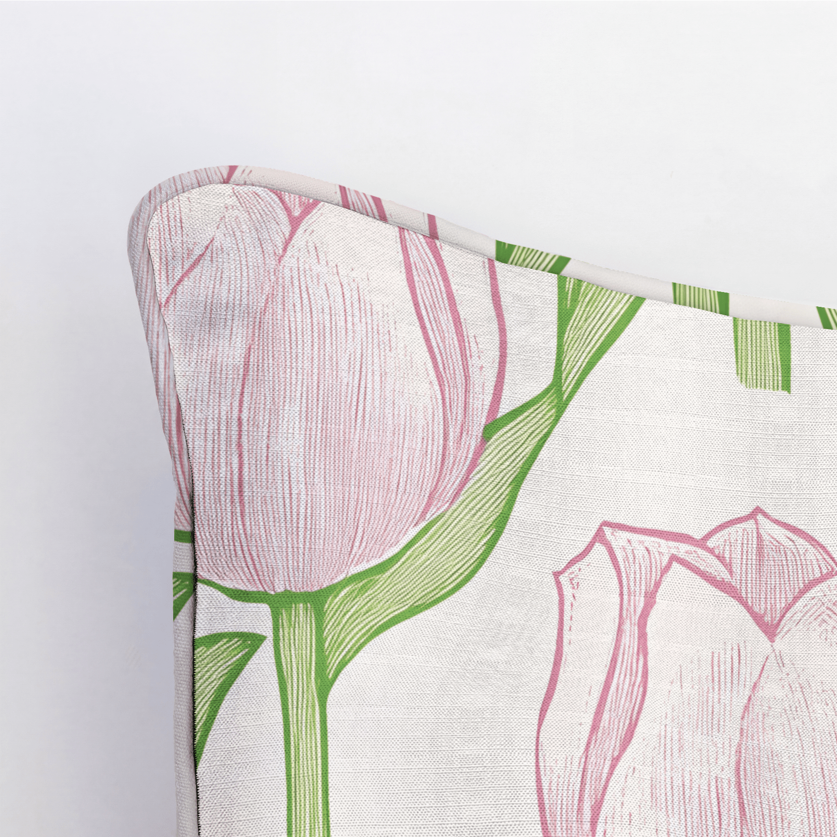 Tulip Meadow Throw Pillow - Lemon Park