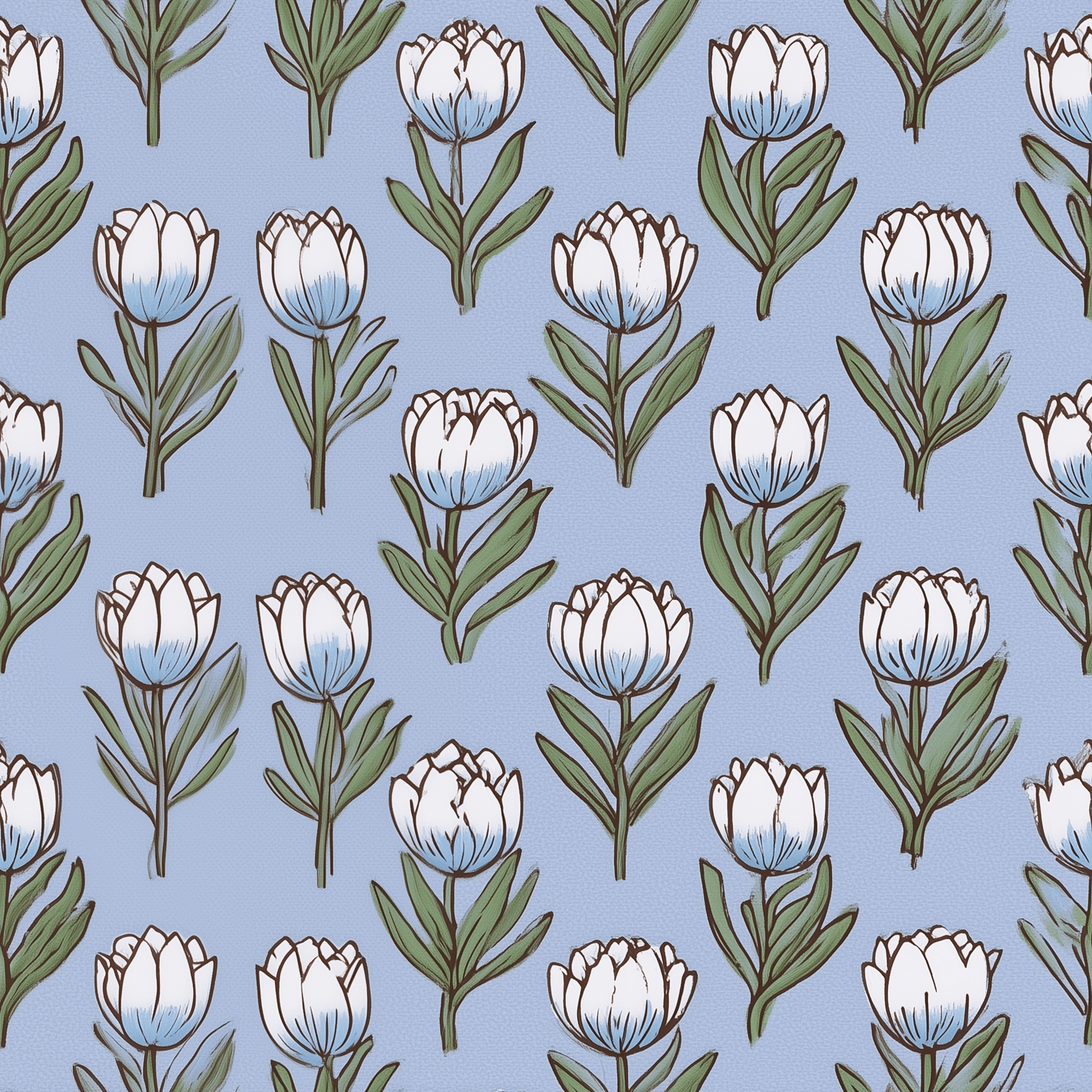 Tulip Parade Wallpaper - Lemon Park