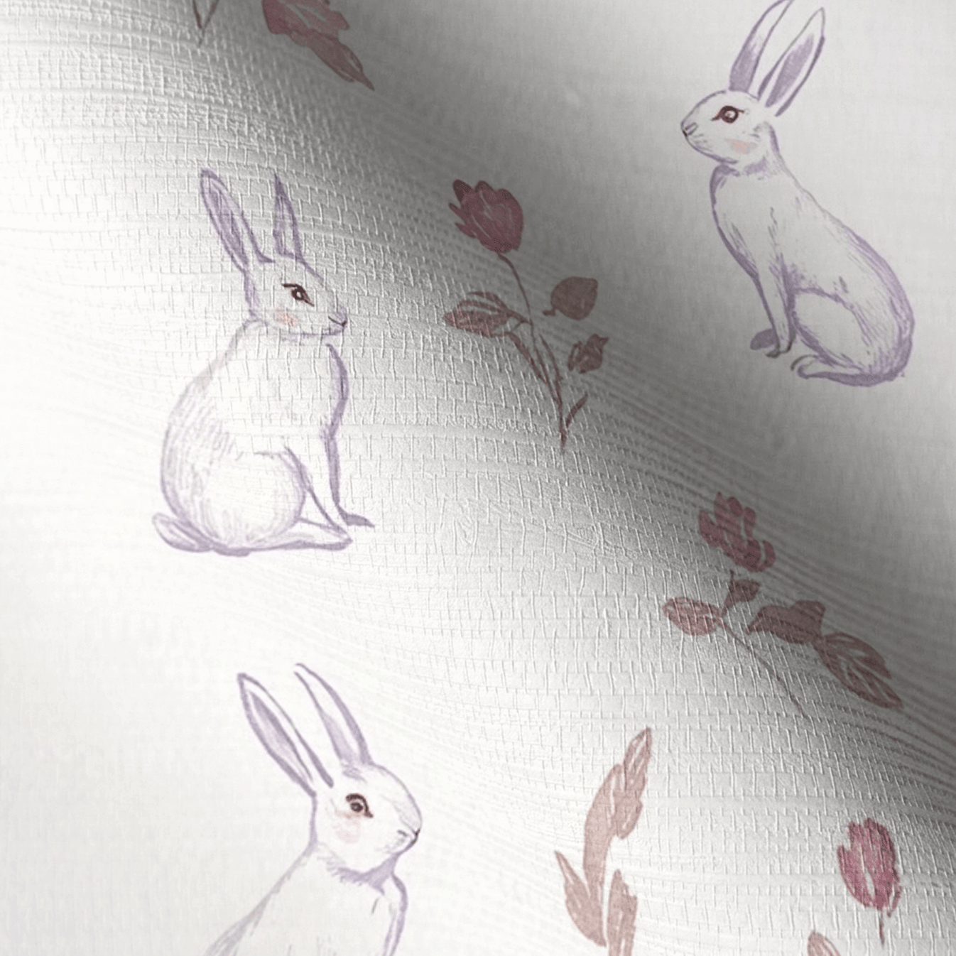 Tulips & Tails Faux Grasscloth Wallpaper - Lemon Park
