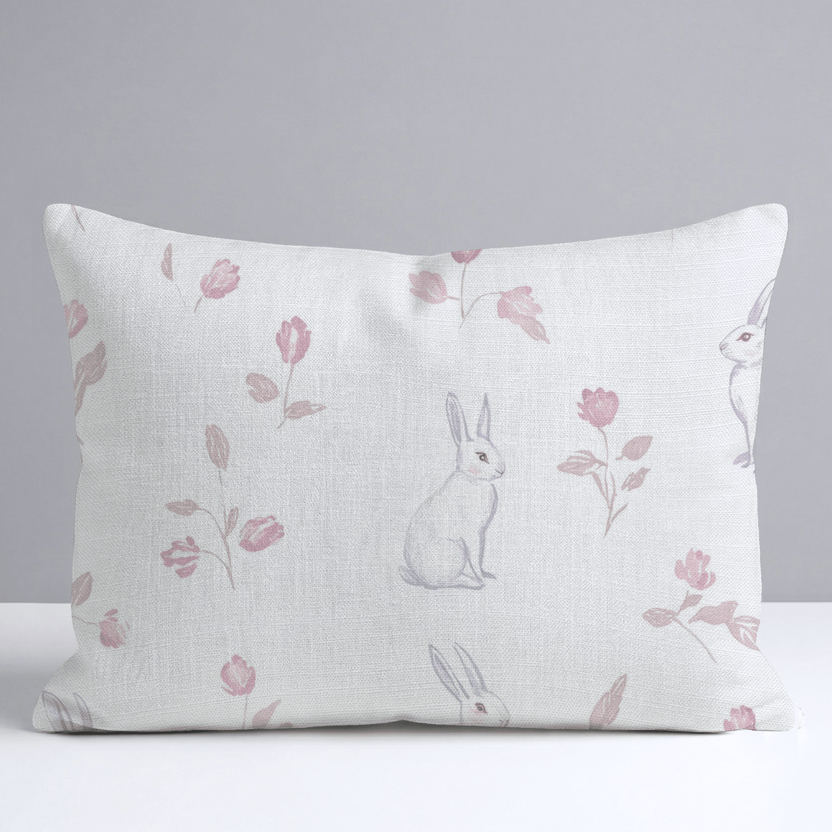 Tulips & Tails Throw Pillow - Lemon Park