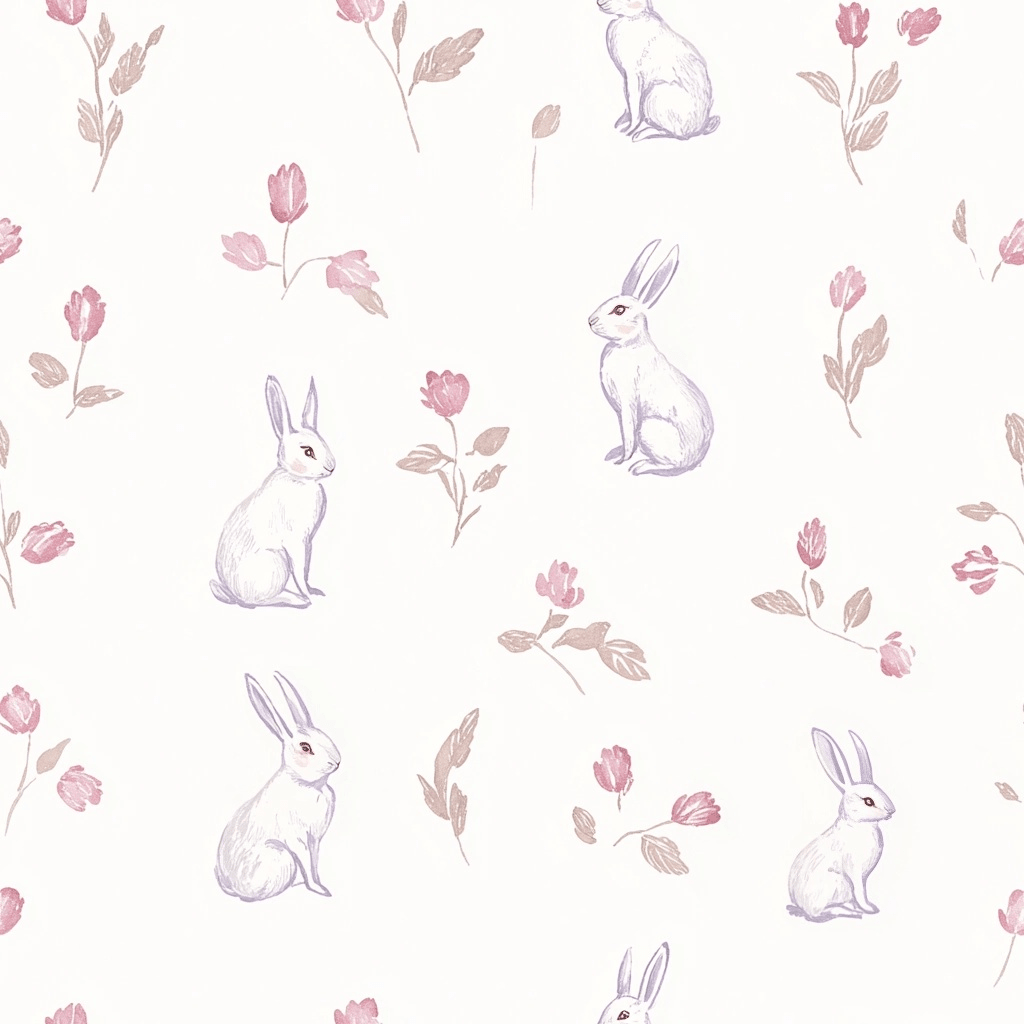 Tulips & Tails Wallpaper - Lemon Park