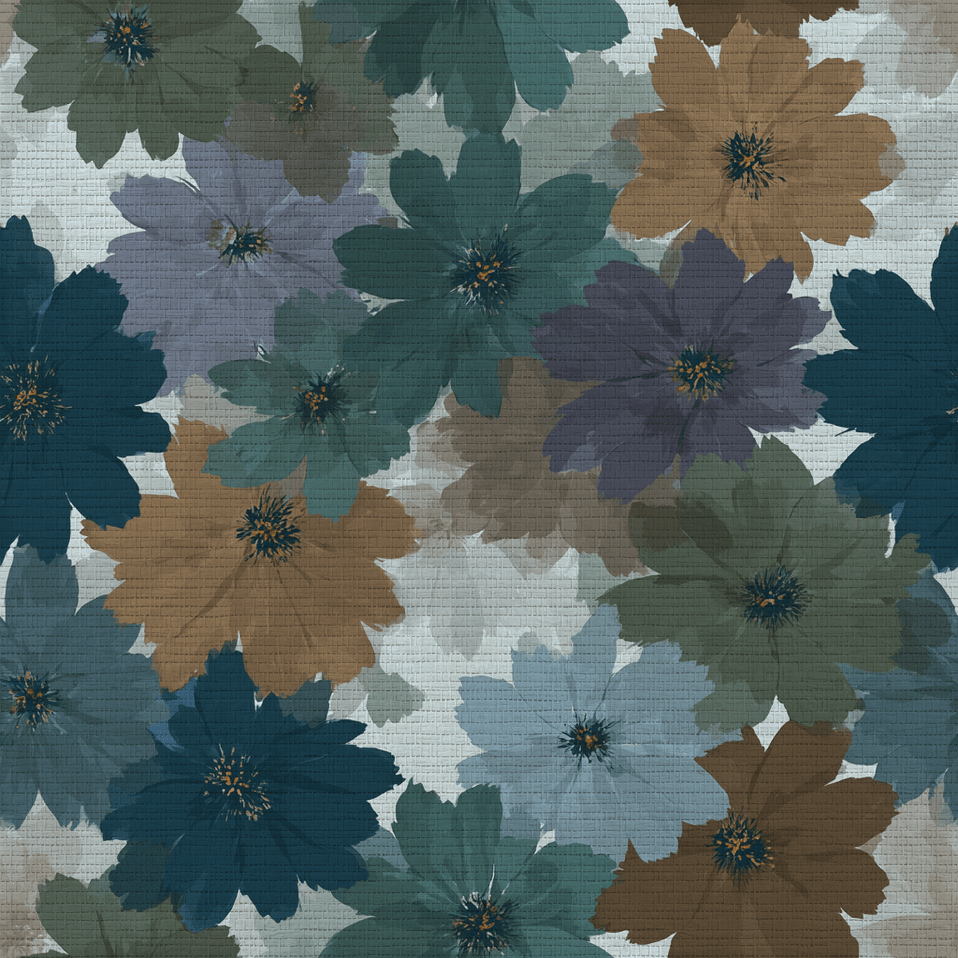 Twilight Petals Faux Grasscloth Wallpaper - Lemon Park