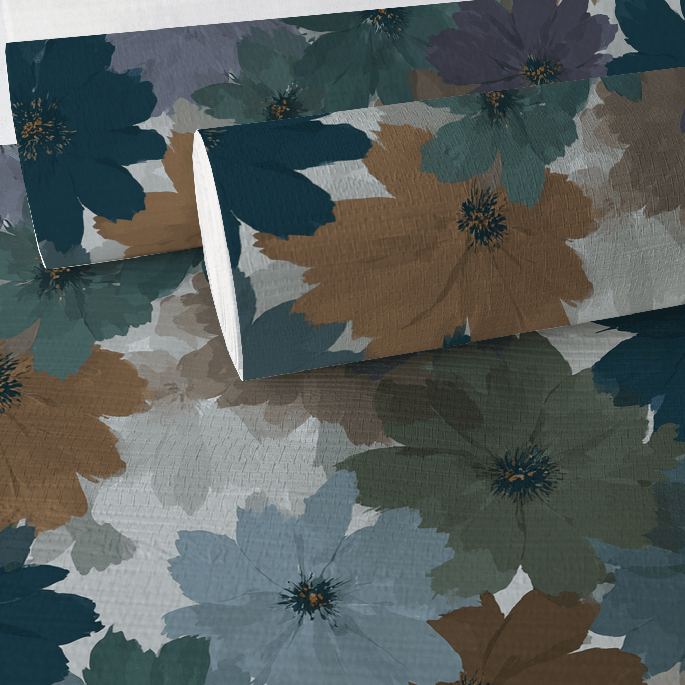 Twilight Petals Faux Grasscloth Wallpaper - Lemon Park