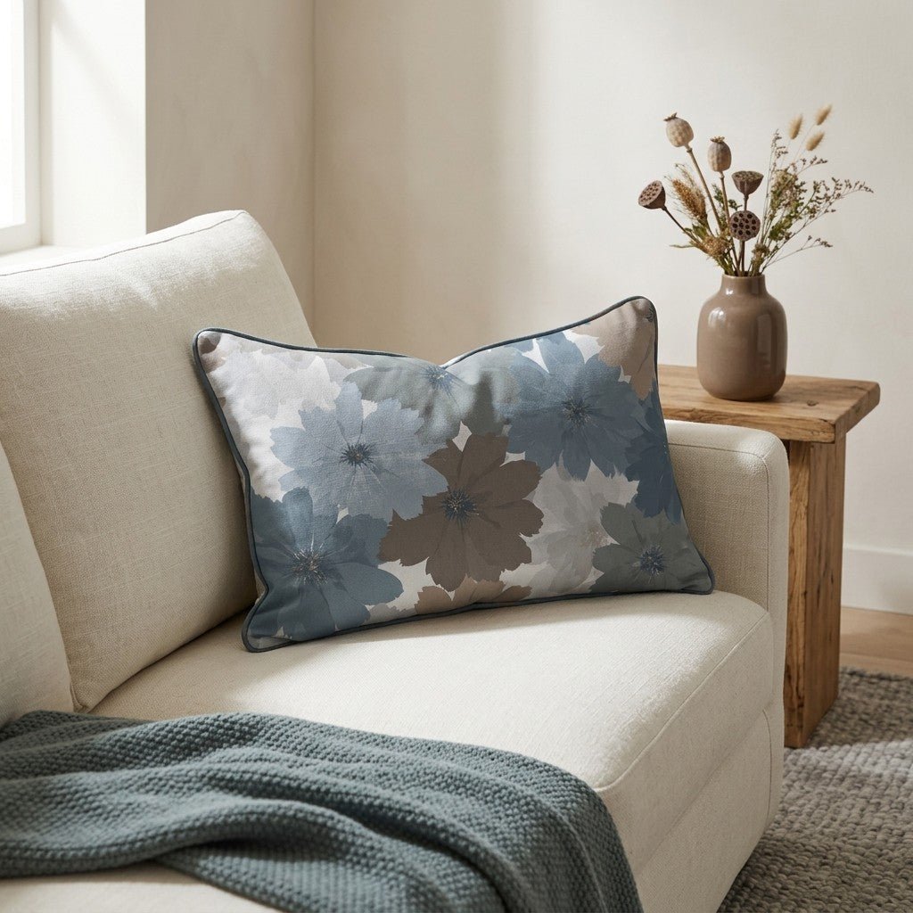 Twilight Petals Throw Pillow - Lemon Park