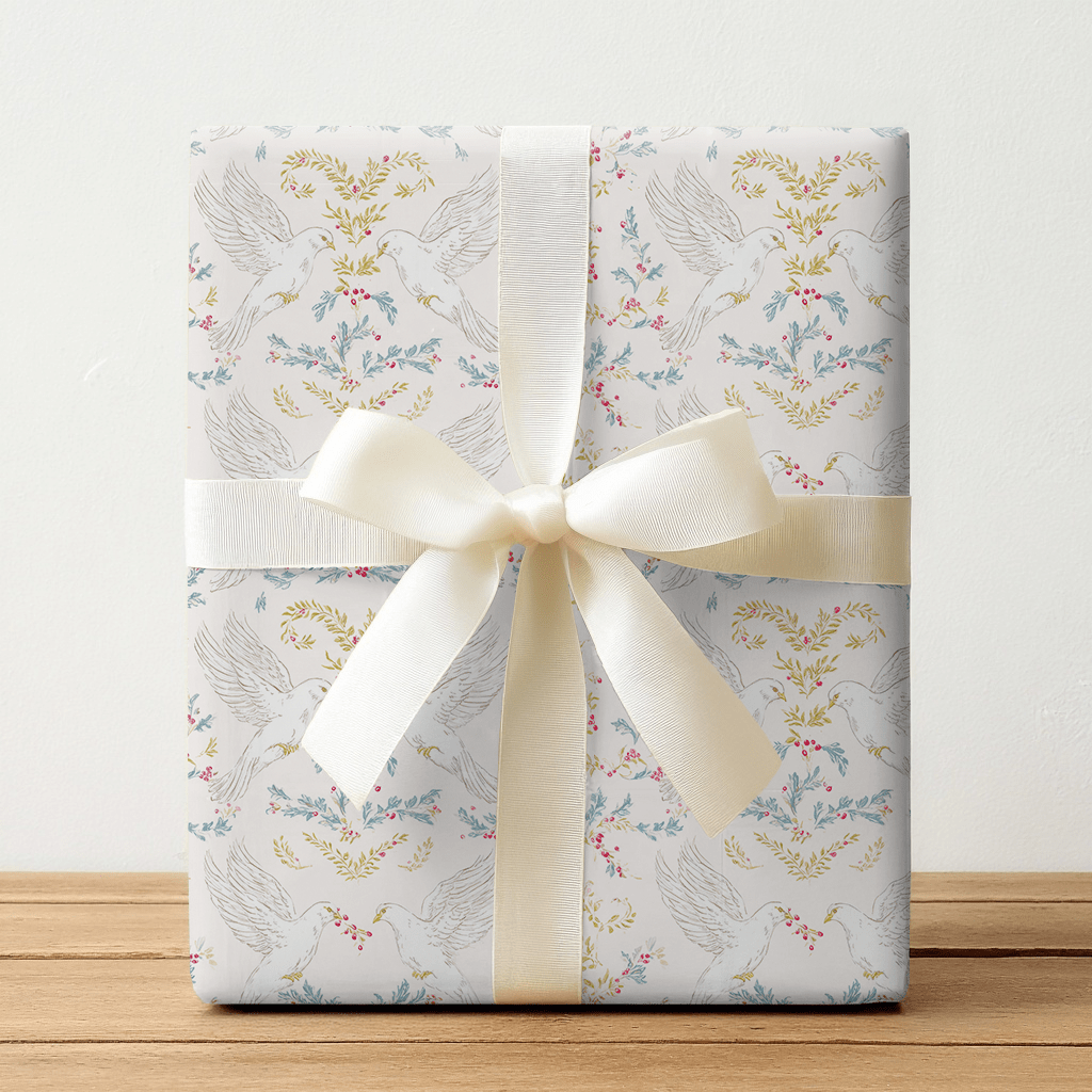 Two Turtle Doves - Wrapping Paper - Lemon Park
