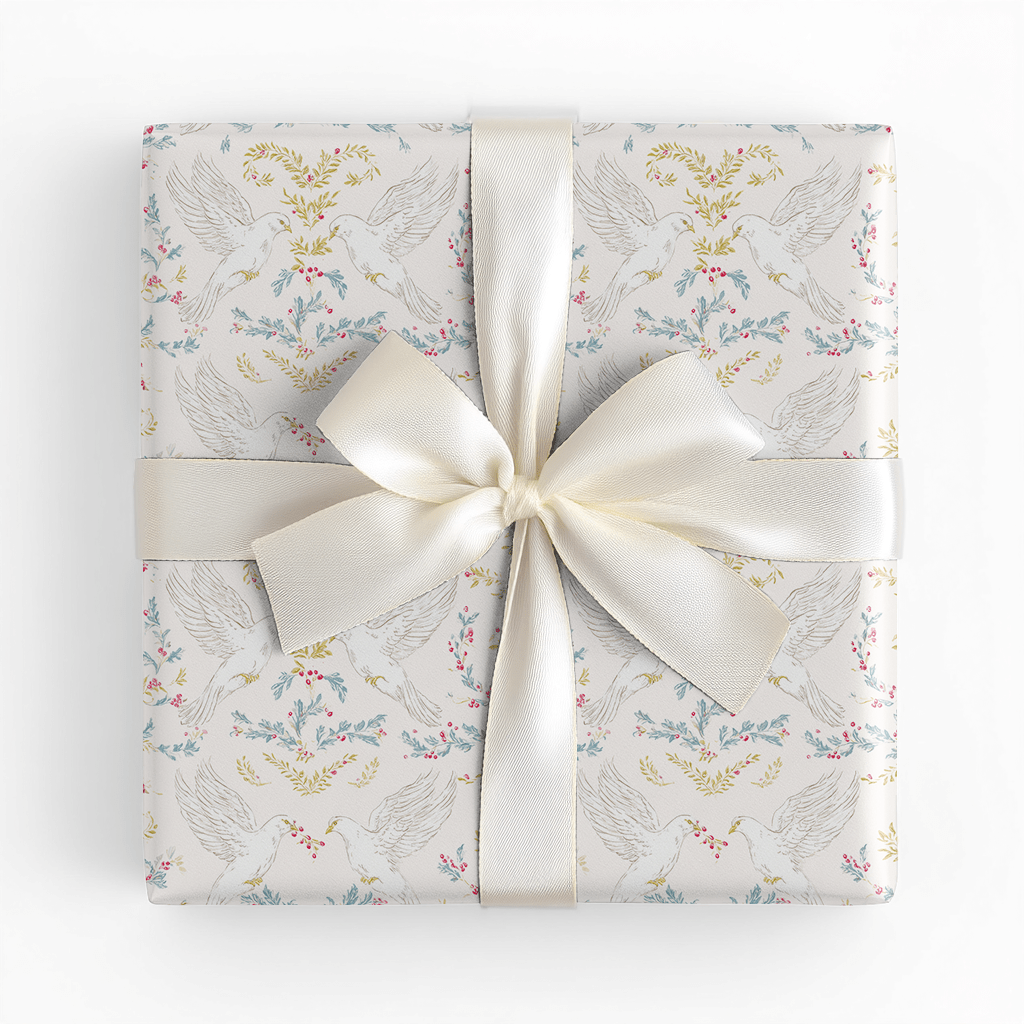 Two Turtle Doves - Wrapping Paper - Lemon Park