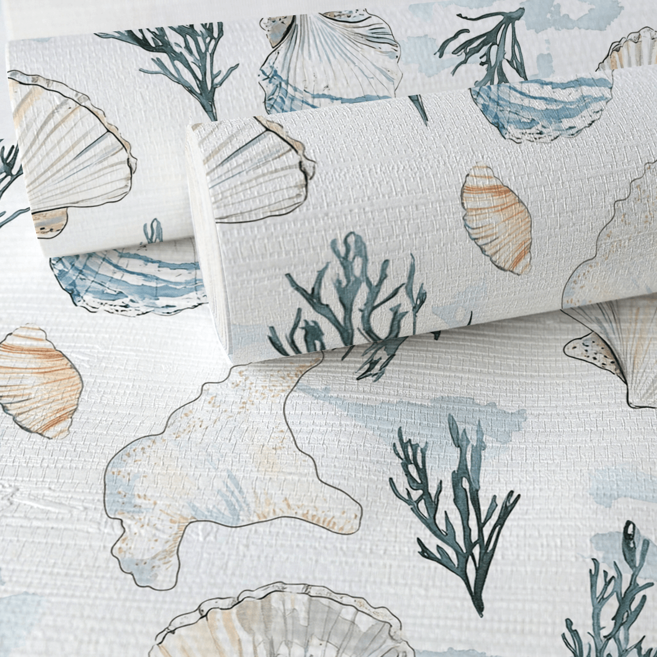 Under the Sea Faux Grasscloth Wallpaper - Lemon Park