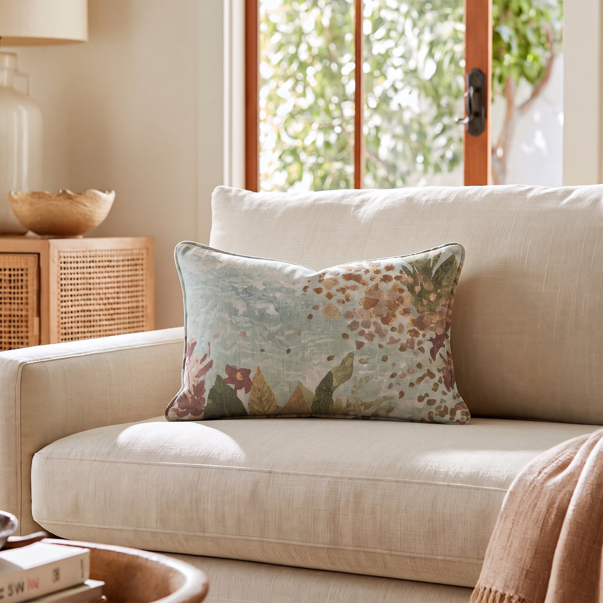 Ungathered Throw Pillow - Lemon Park
