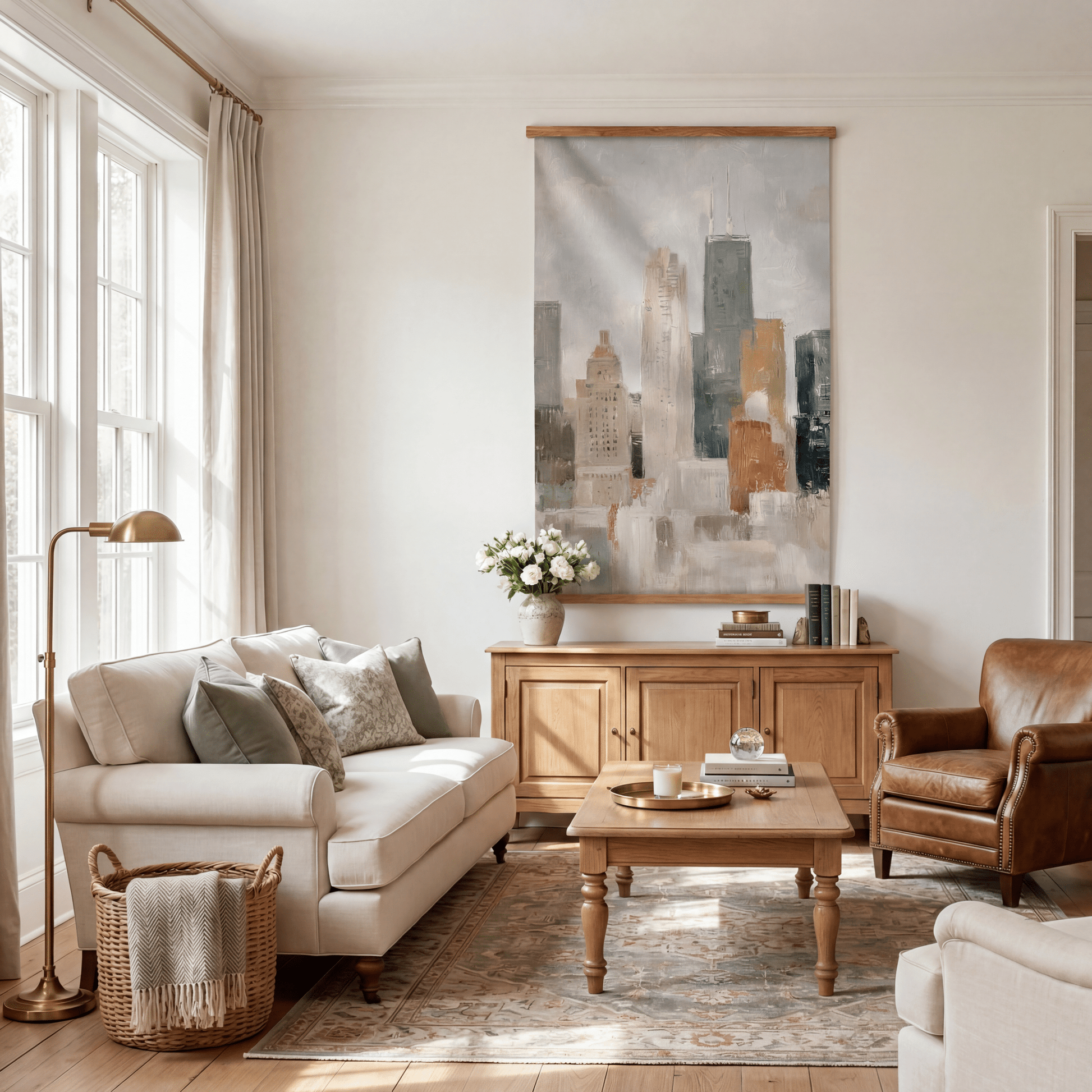 Uptown Skyline - Tapestry - Lemon Park