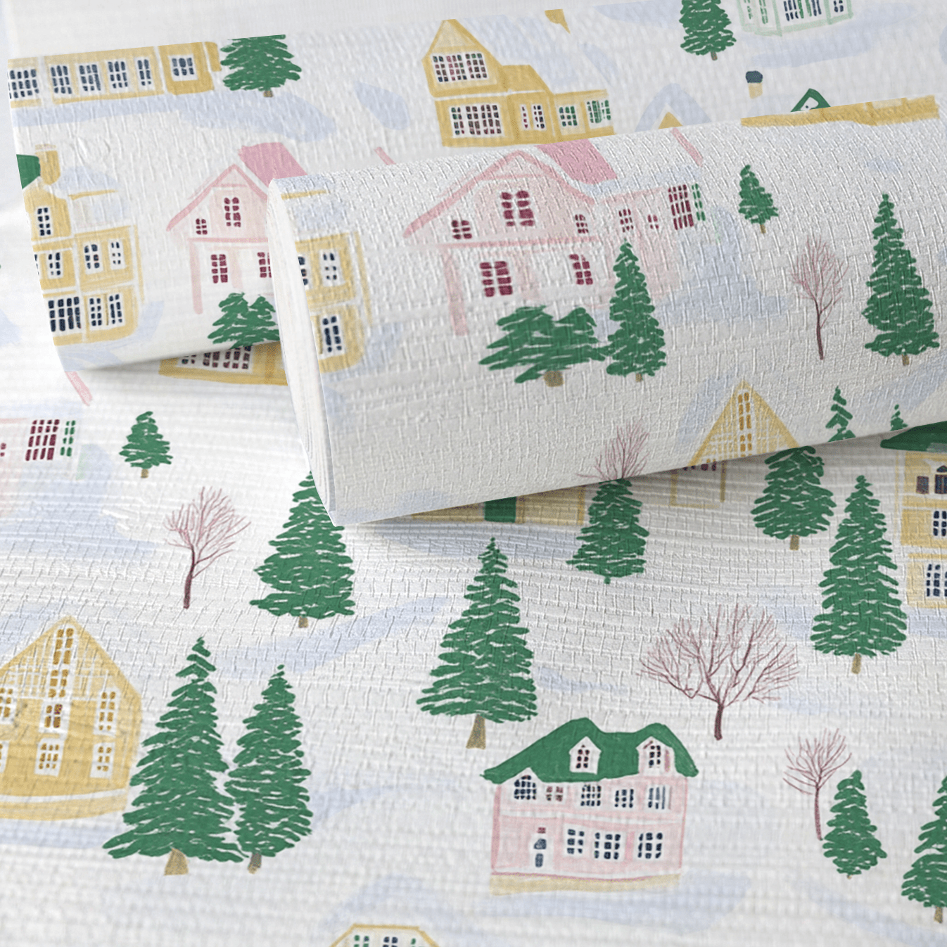 Vail Village Faux Grasscloth Wallpaper - Lemon Park