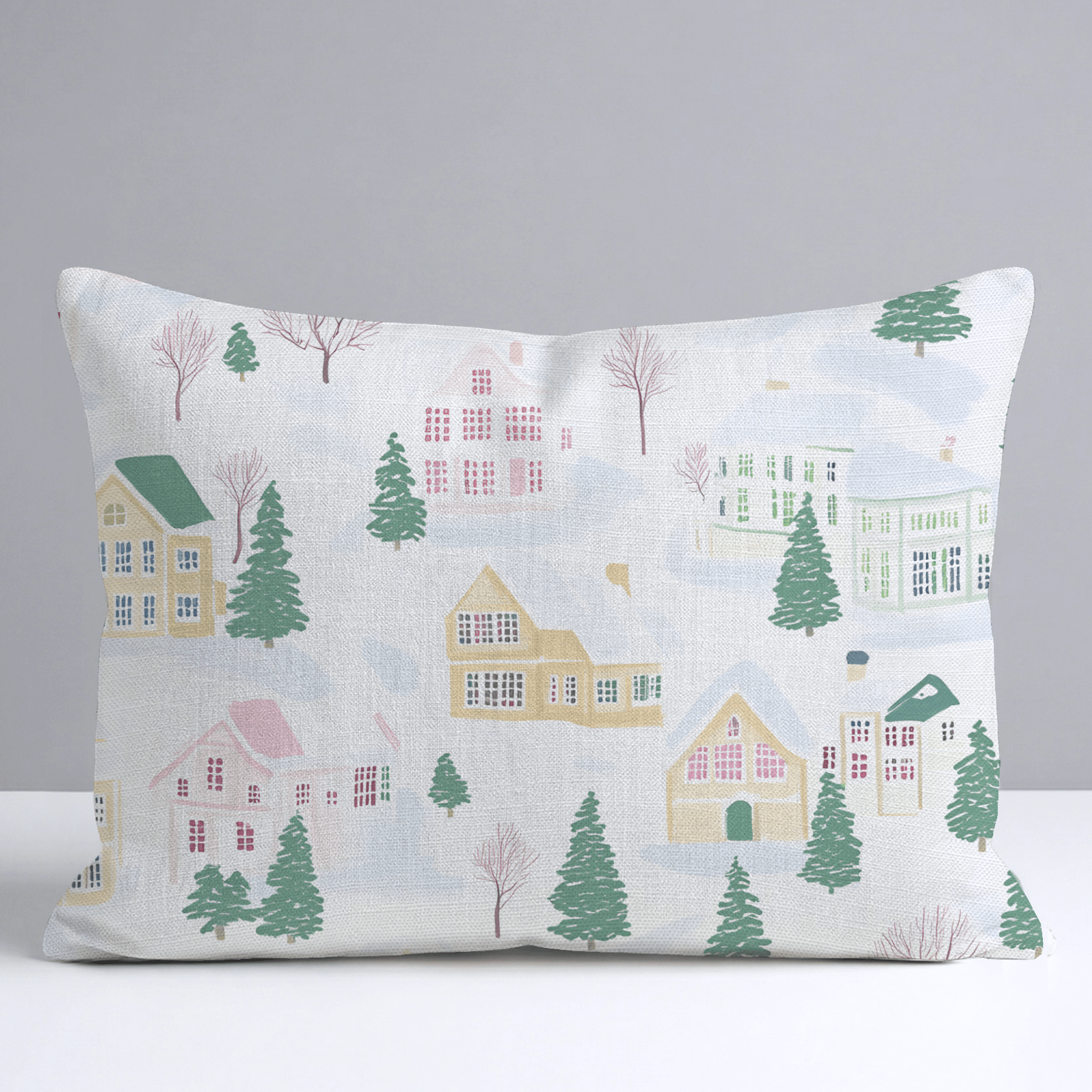 Vail Village Throw Pillow - Lemon Park