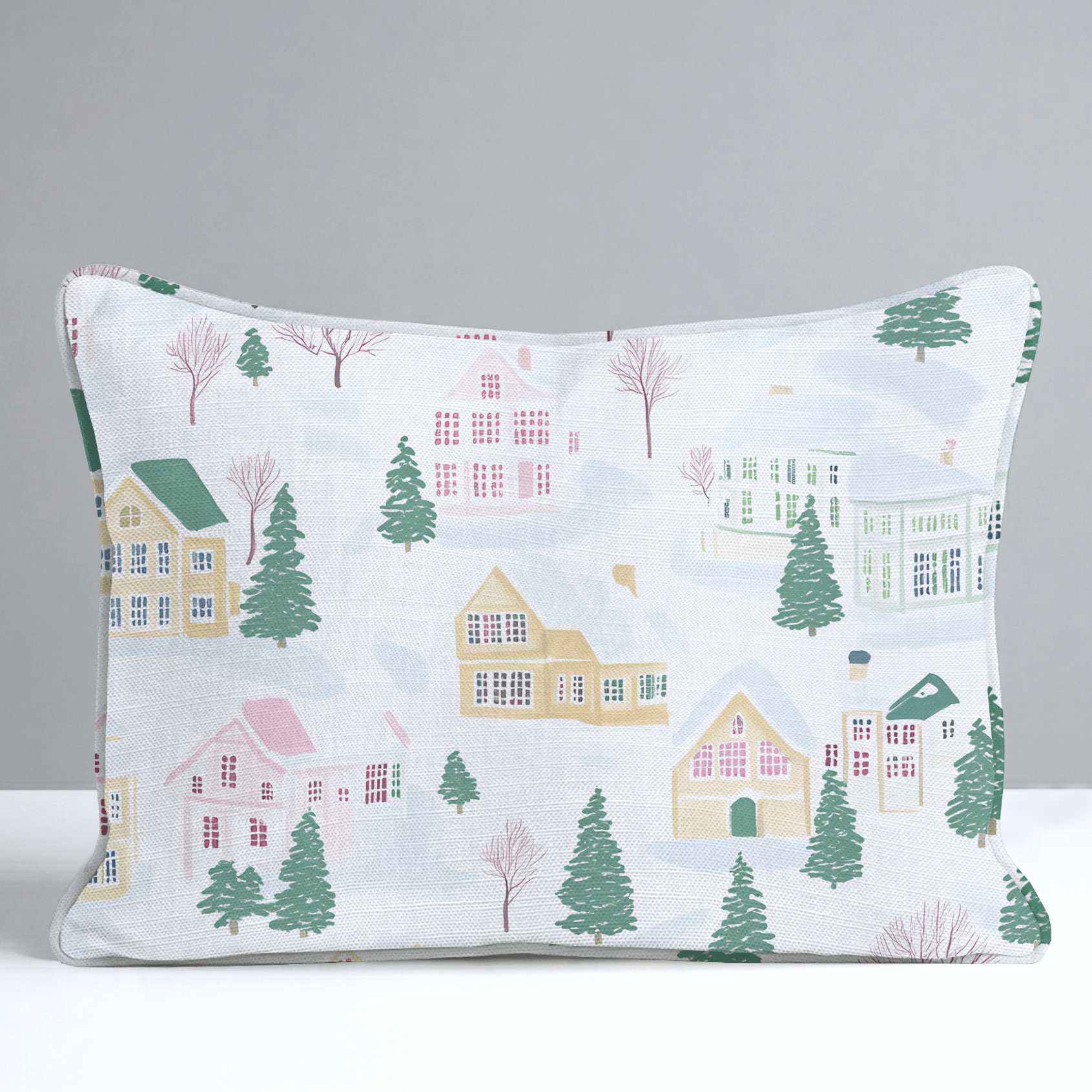 Vail Village Throw Pillow - Lemon Park