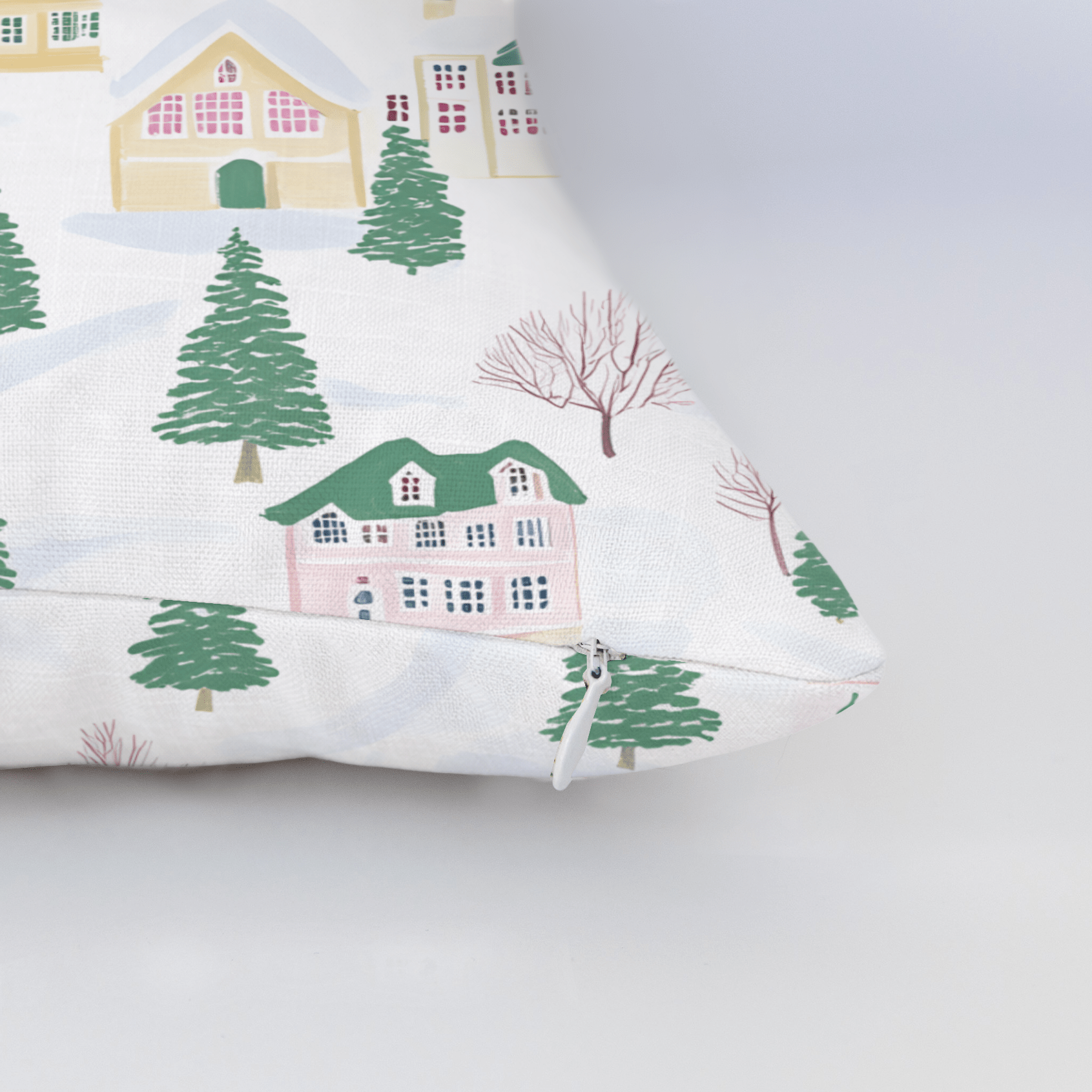 Vail Village Throw Pillow - Lemon Park