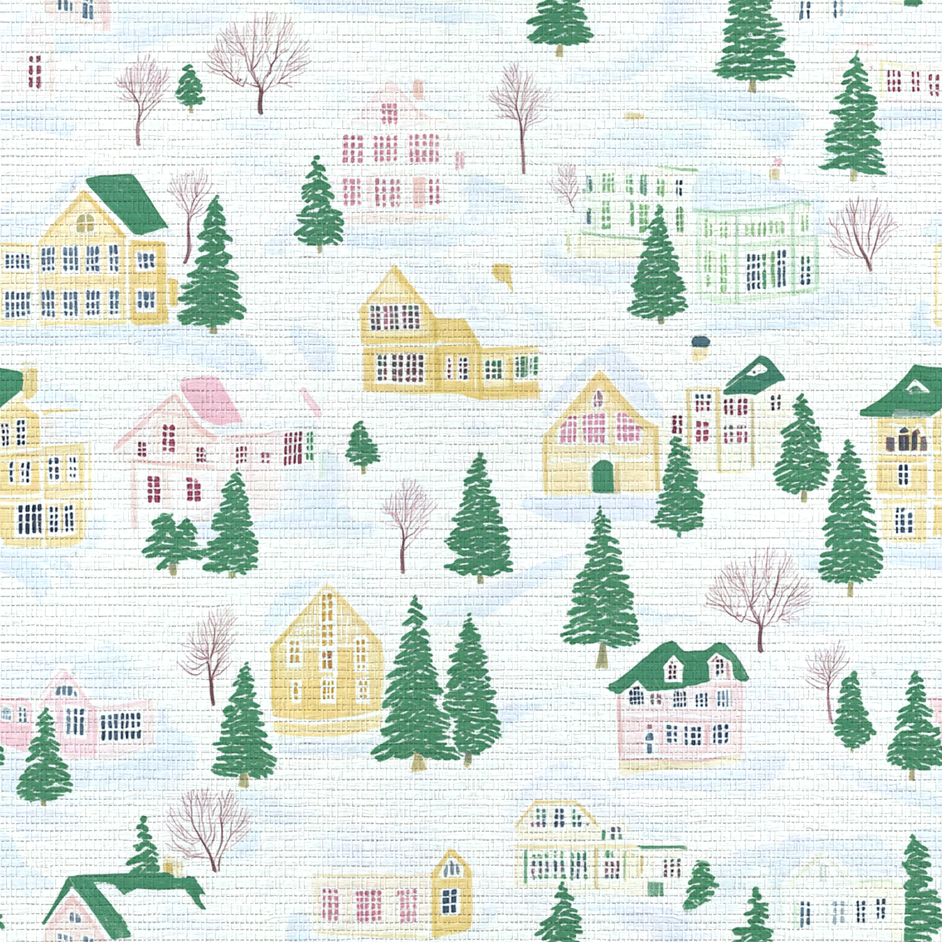 Vail Village Faux Grasscloth Wallpaper