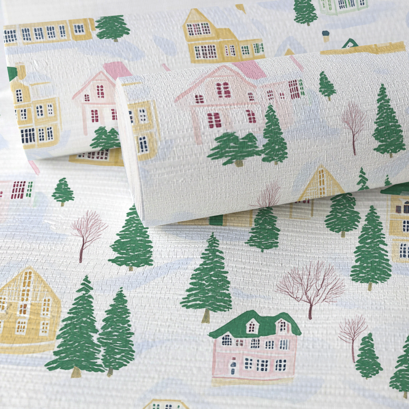 Vail Village Faux Grasscloth Wallpaper