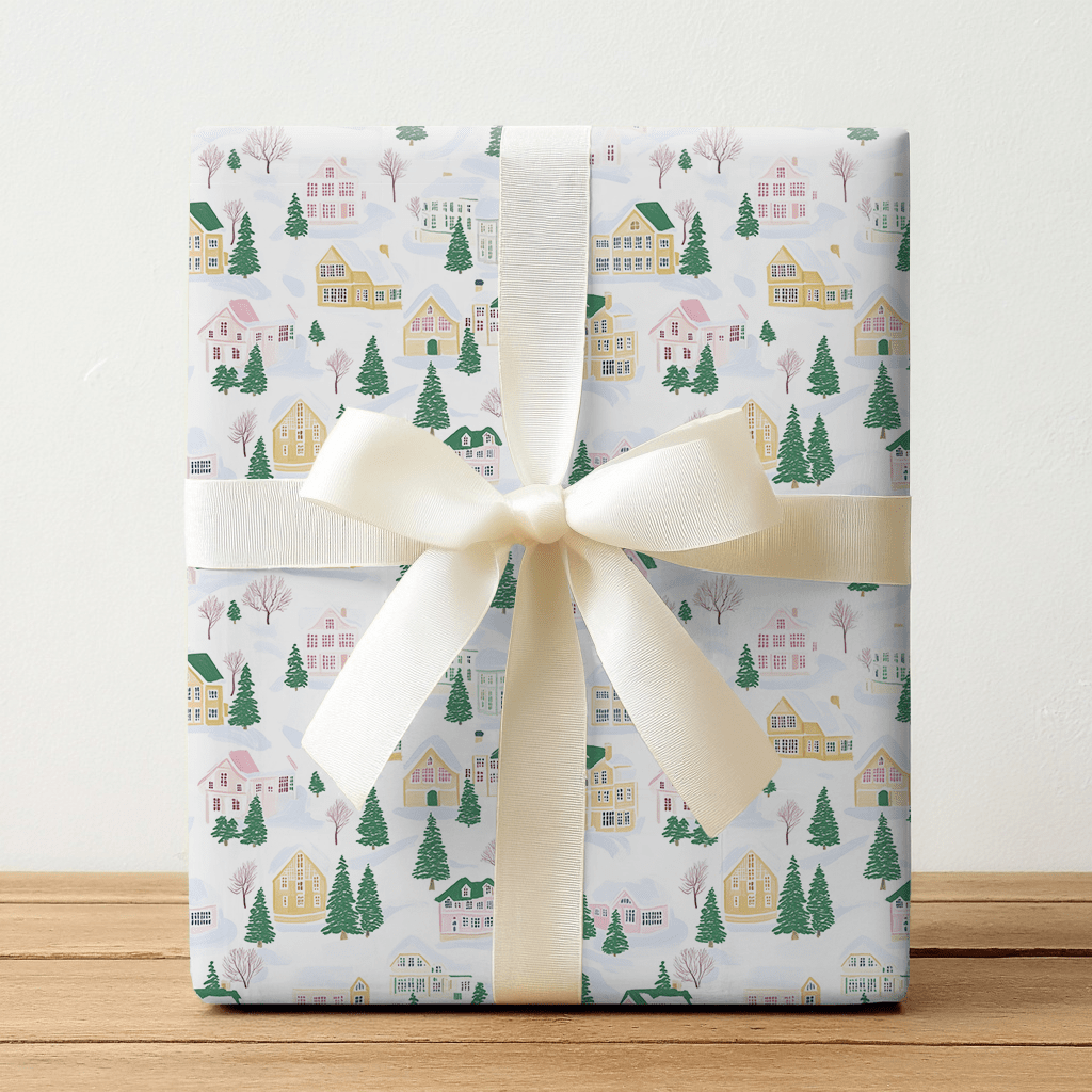 Vail Village - Wrapping Paper - Lemon Park