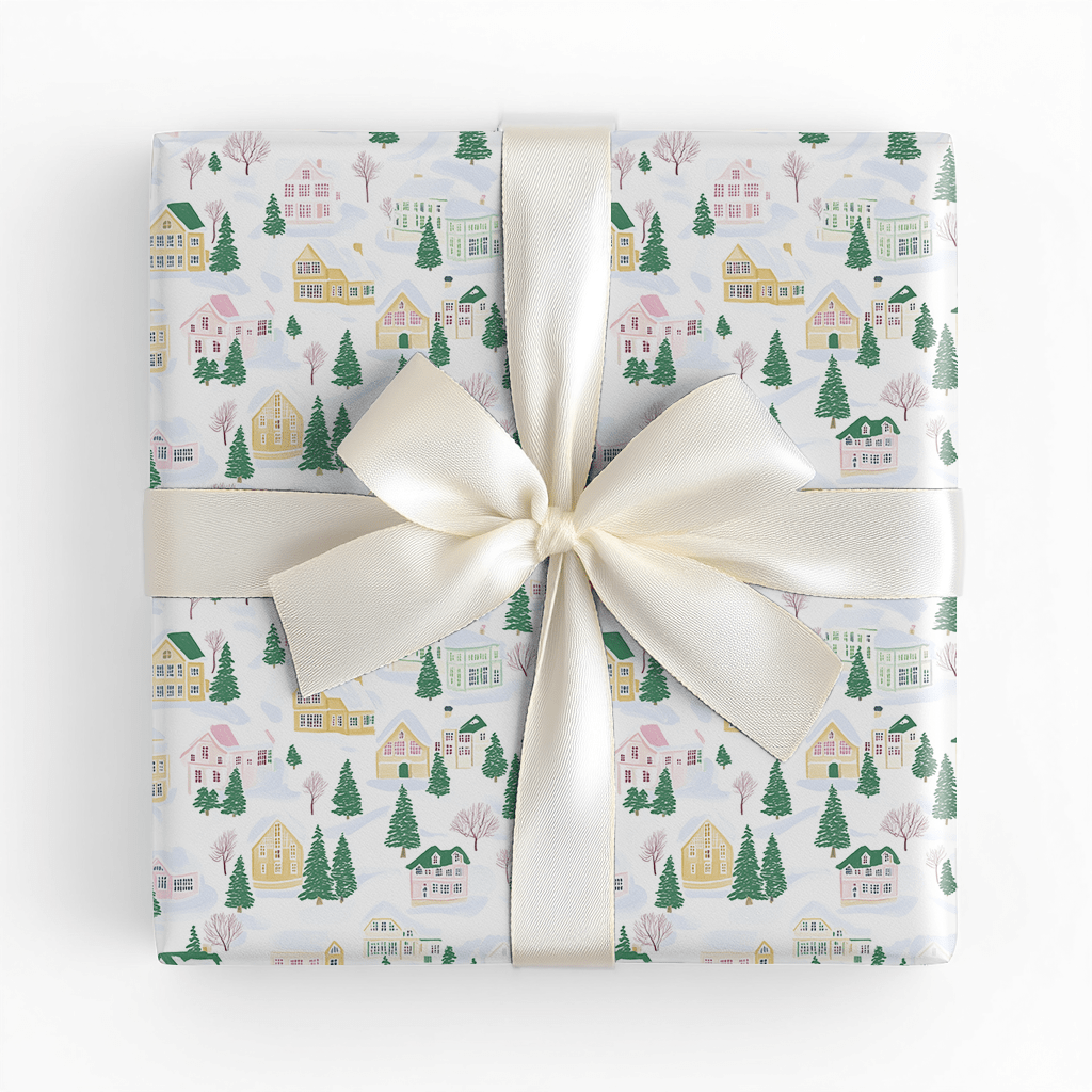 Vail Village - Wrapping Paper - Lemon Park