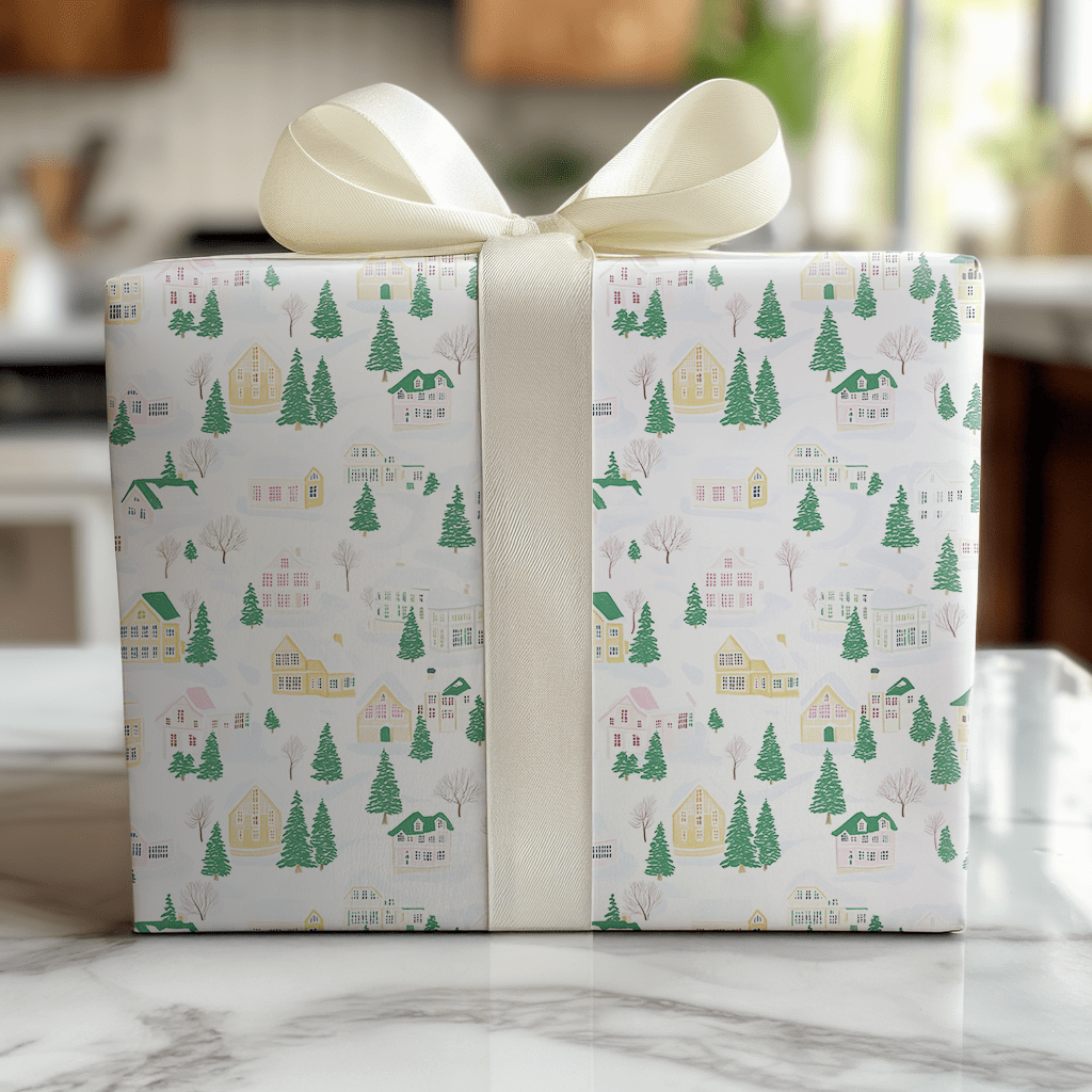 Vail Village - Wrapping Paper - Lemon Park