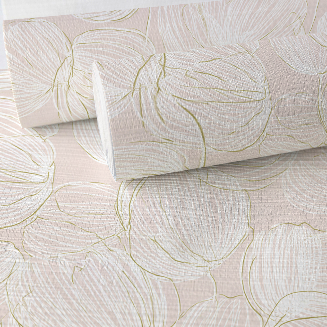 Vanilla Mocha Faux Grasscloth Wallpaper