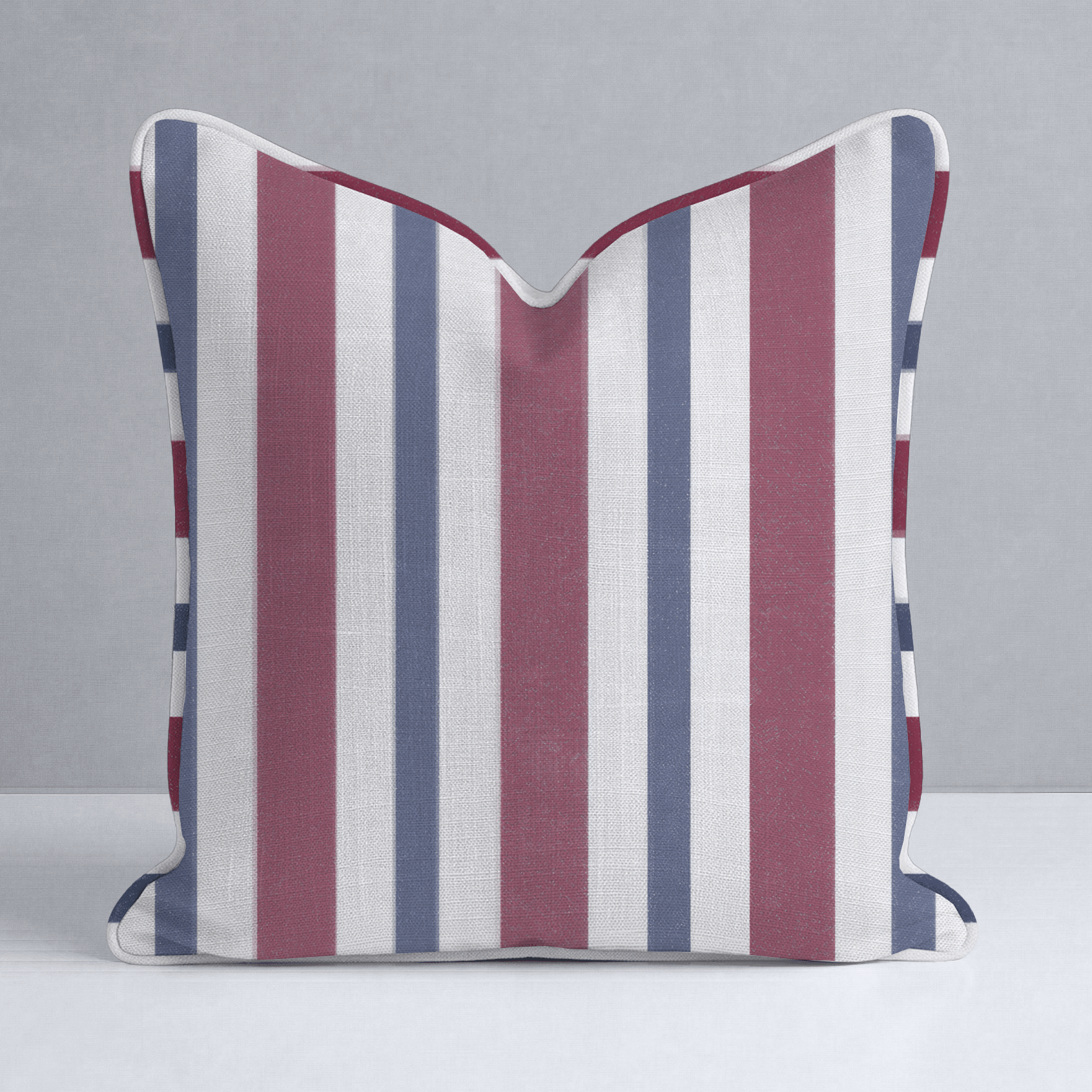 Varsity Stripe Throw Pillow - Lemon Park