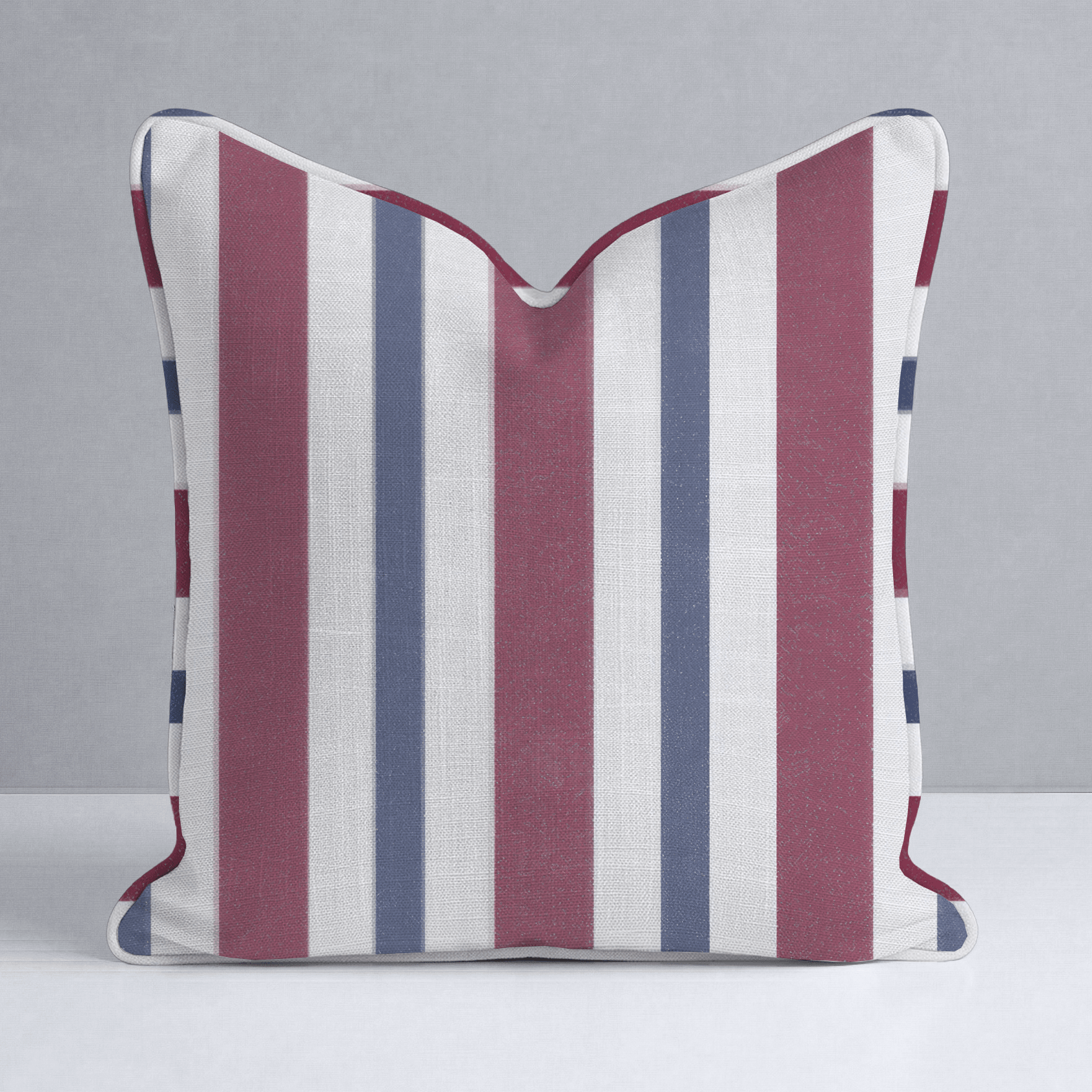 Varsity Stripe Throw Pillow - Lemon Park