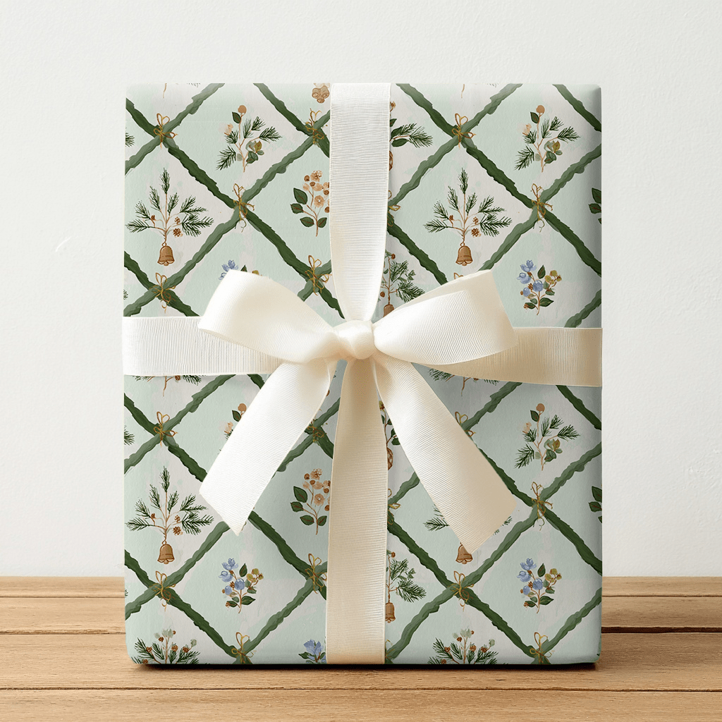Velvet Evergreen - Wrapping Paper - Lemon Park