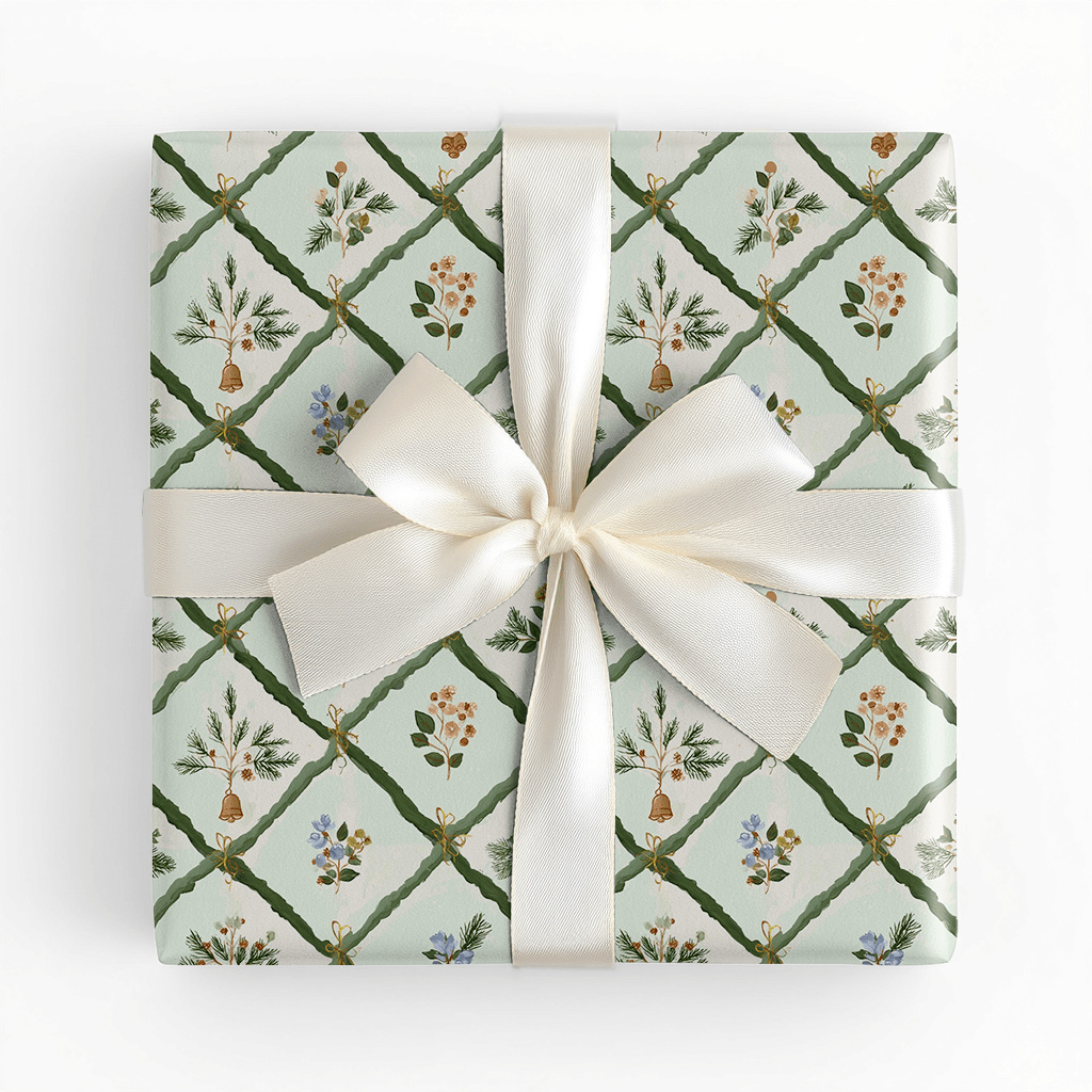 Velvet Evergreen - Wrapping Paper - Lemon Park