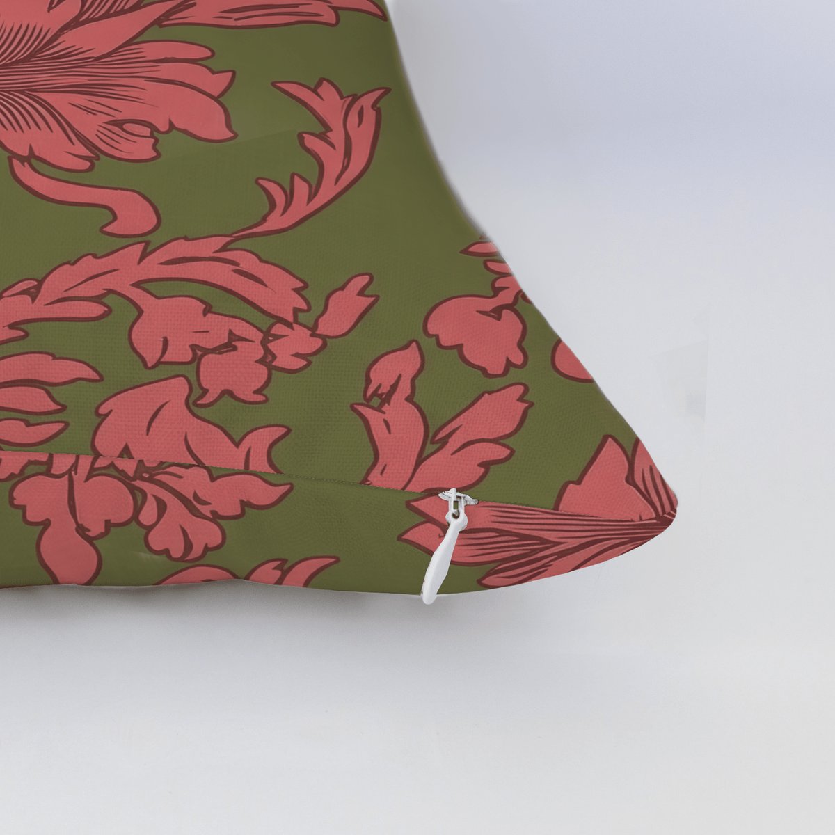 Velvet Noel Damask Throw Pillow - Lemon Park