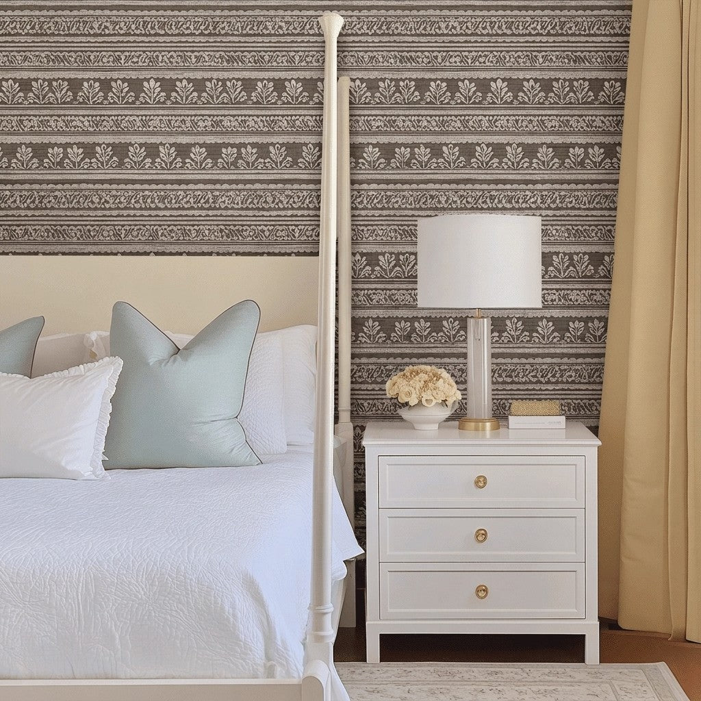 Velvet Petal Faux Grasscloth Wallpaper - Lemon Park