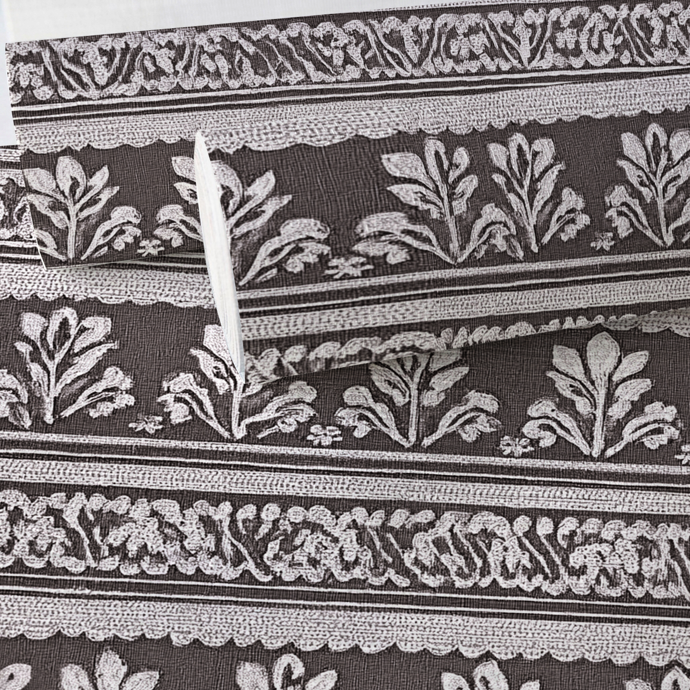 Velvet Petal Faux Grasscloth Wallpaper