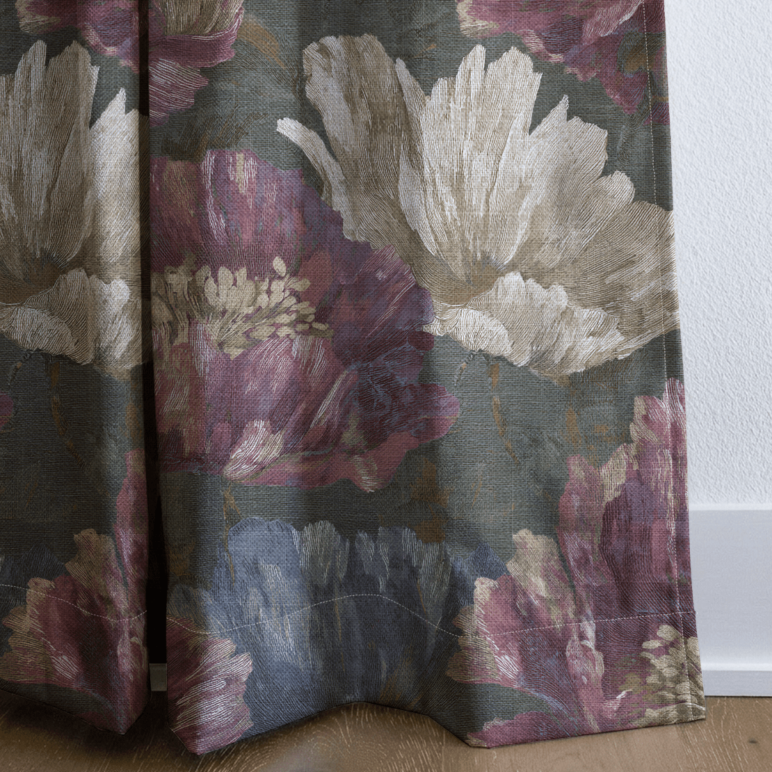 Velvet Poppy - Drapery - Lemon Park