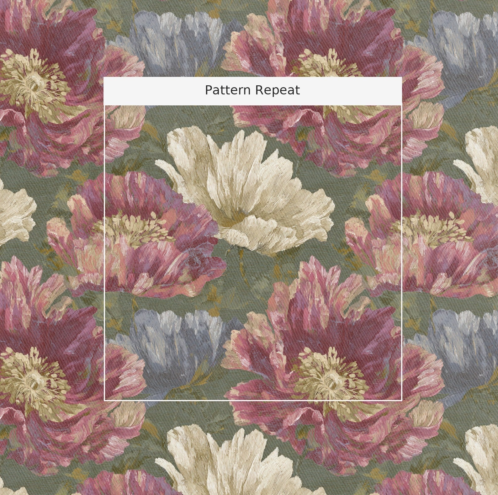Velvet Poppy - Fabric - Lemon Park