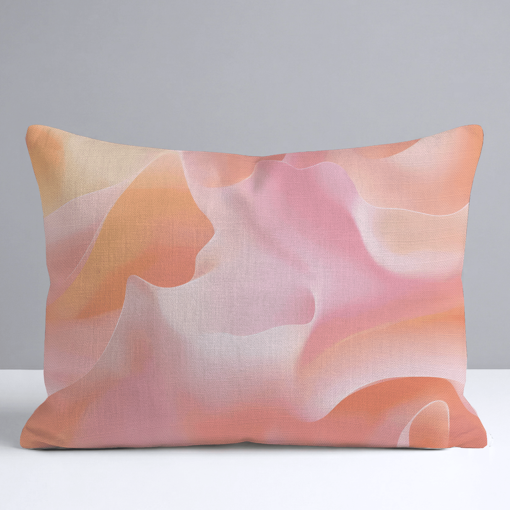 Velvet Waves Throw Pillow - Lemon Park