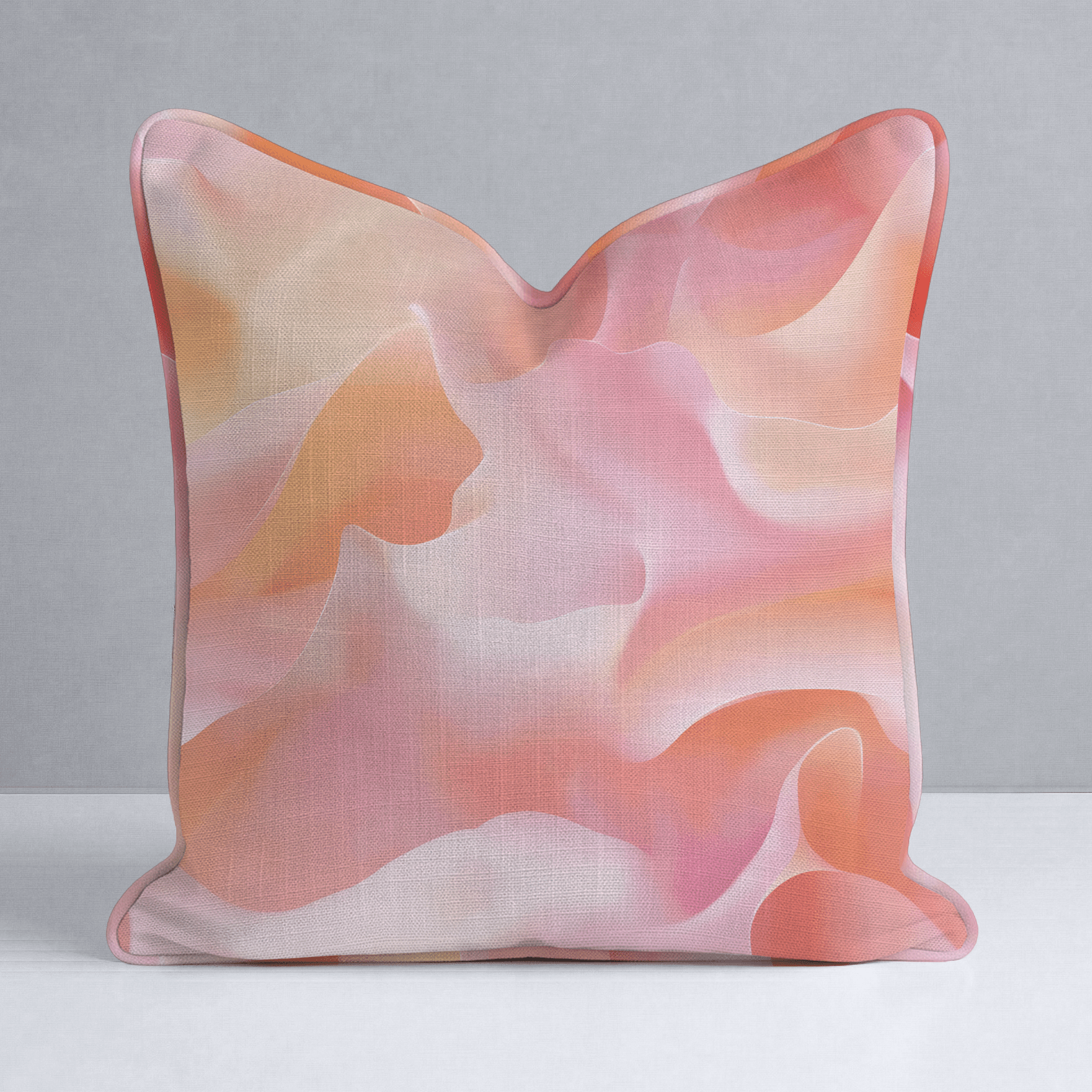Velvet Waves Throw Pillow - Lemon Park