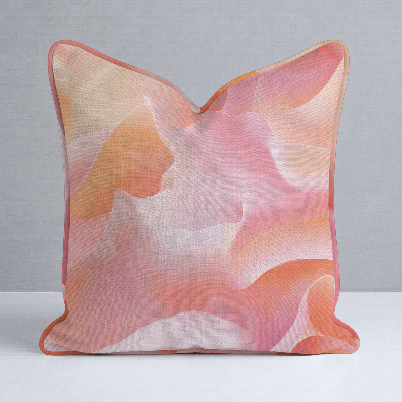Velvet Waves Throw Pillow - Lemon Park