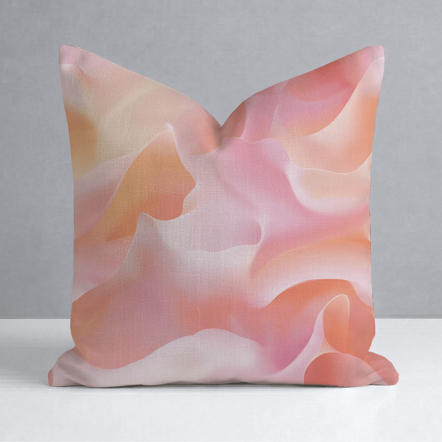 Velvet Waves Throw Pillow - Lemon Park