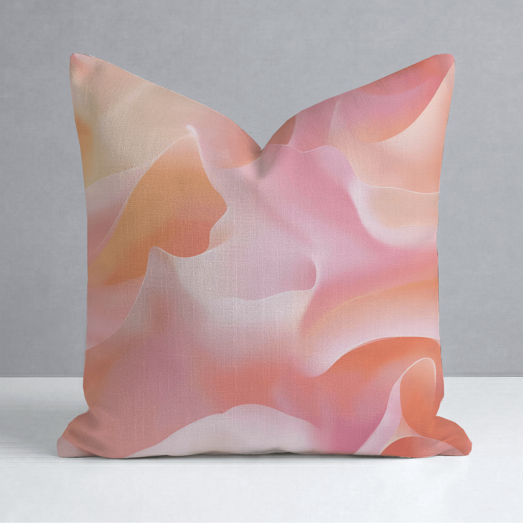 Velvet Waves Throw Pillow - Lemon Park