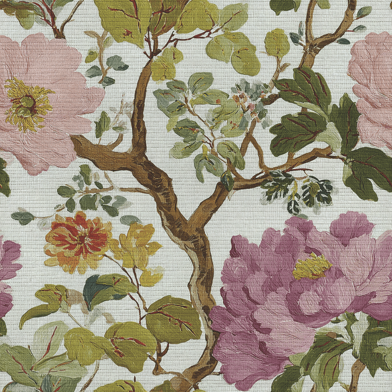 Vera Faux Grasscloth Wallpaper - Lemon Park