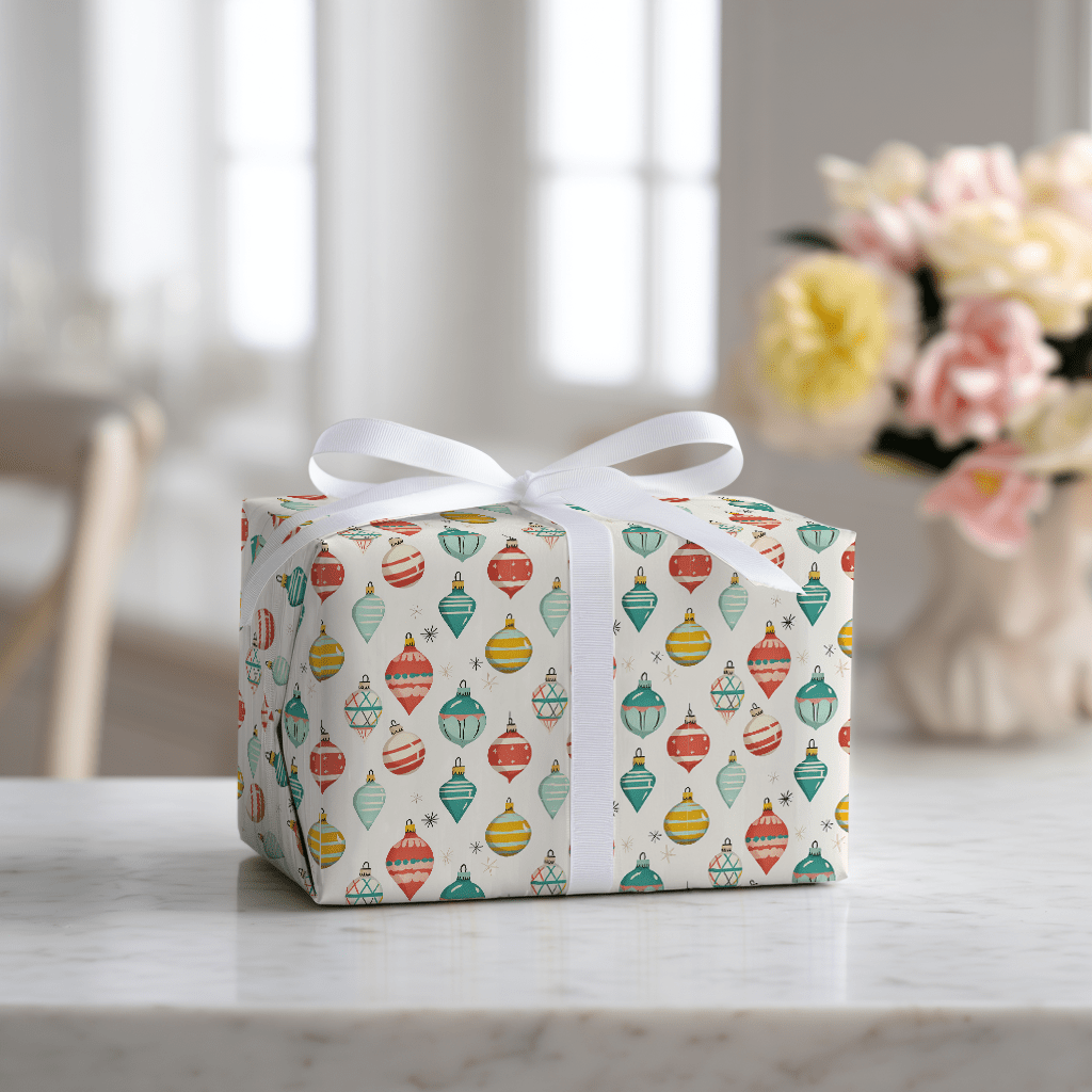 Vintage Baubles - Wrapping Paper - Lemon Park