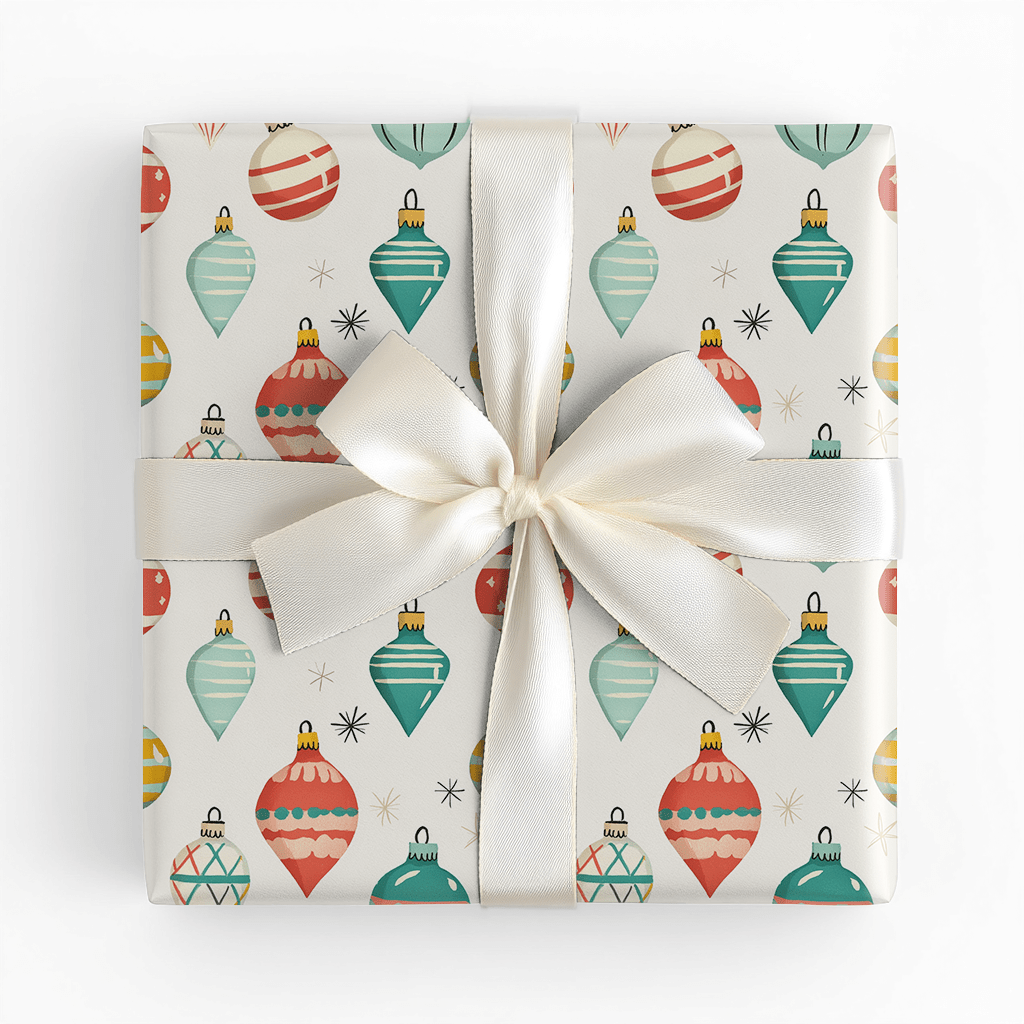 Vintage Baubles - Wrapping Paper - Lemon Park