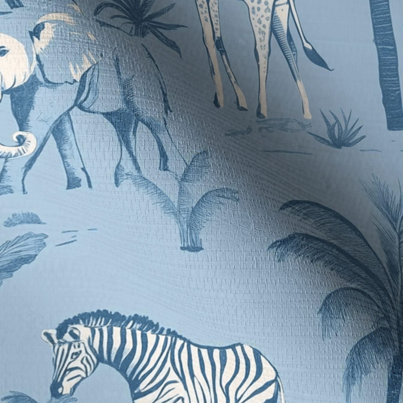 Vintage Safari Faux Grasscloth Wallpaper