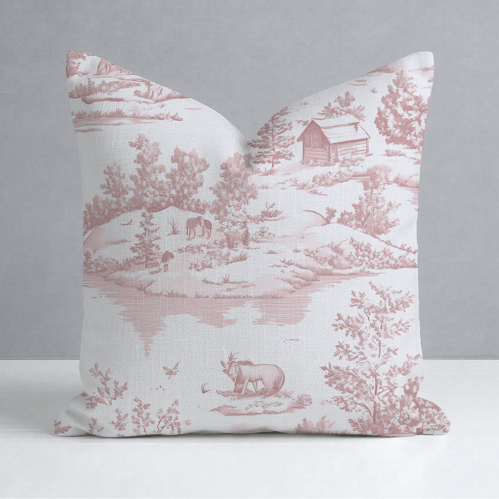 Vintage Woodland Throw Pillow - Lemon Park
