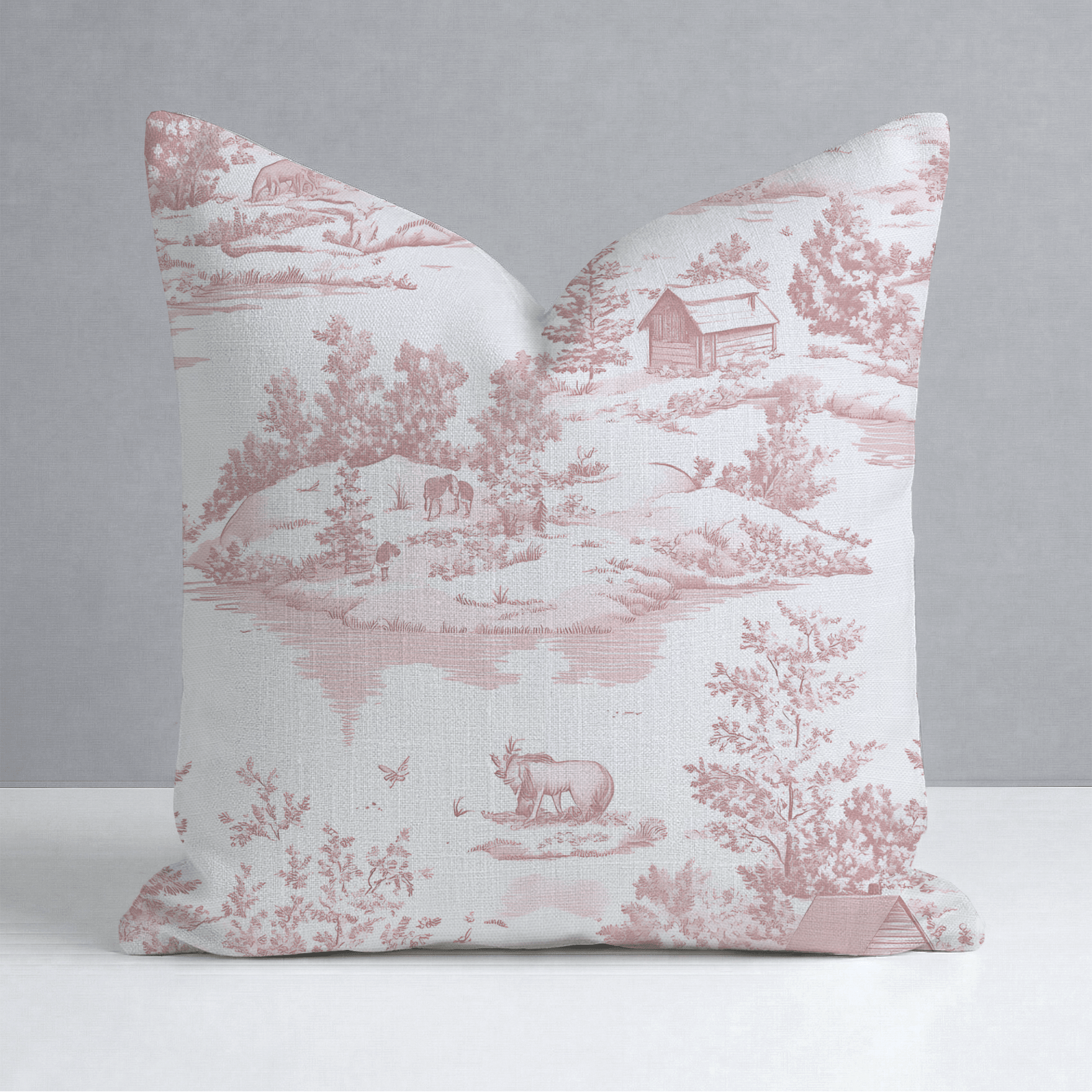 Vintage Woodland Throw Pillow - Lemon Park