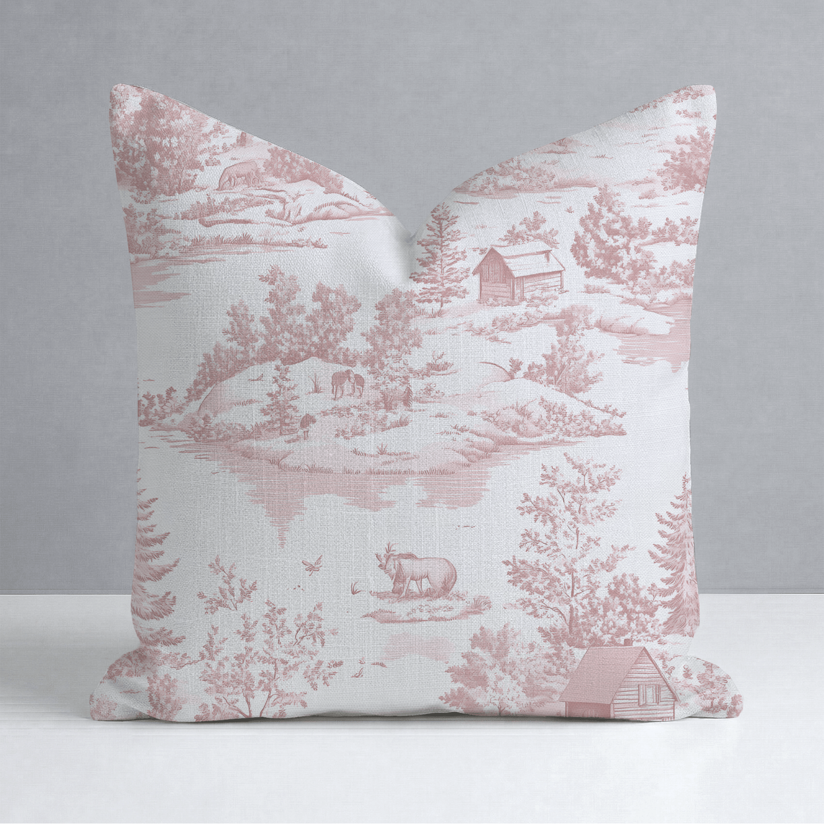 Vintage Woodland Throw Pillow - Lemon Park