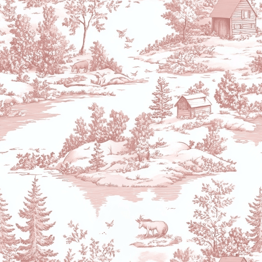 Vintage Woodland Wallpaper - Lemon Park