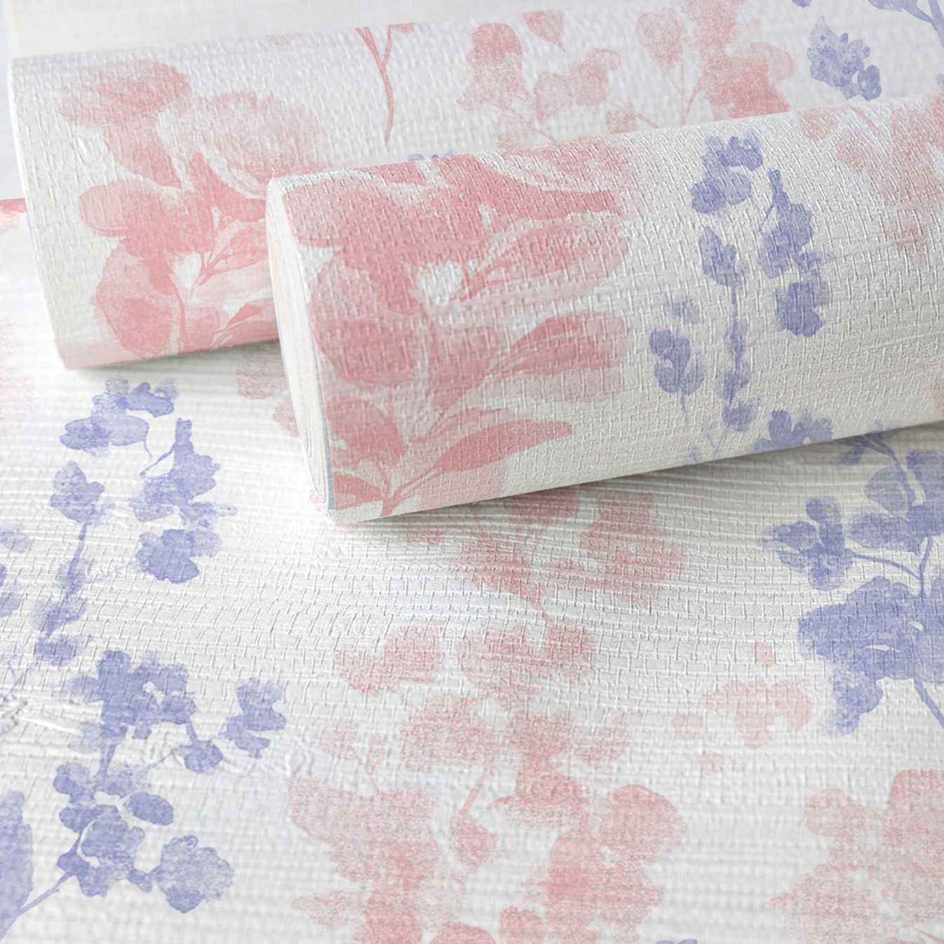 Violet Faux Grasscloth Wallpaper